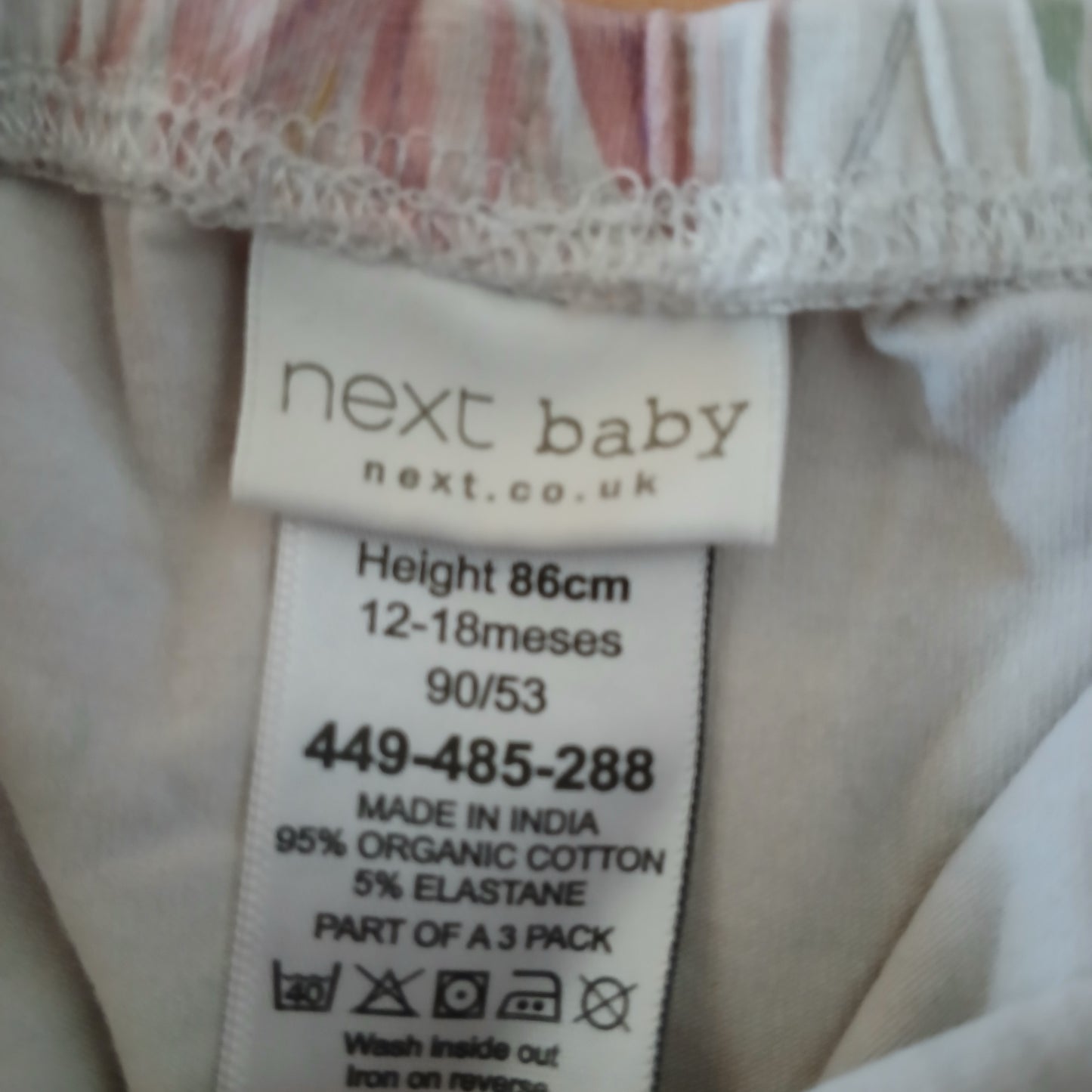 Next Floral Leggings Age 12-18 months