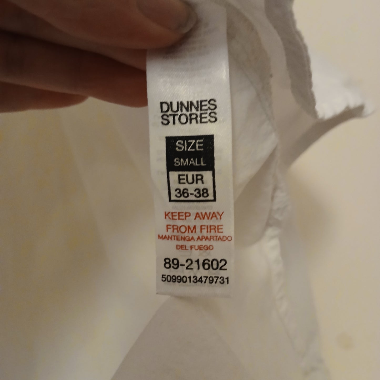 Dunnes White Shirt Size Small