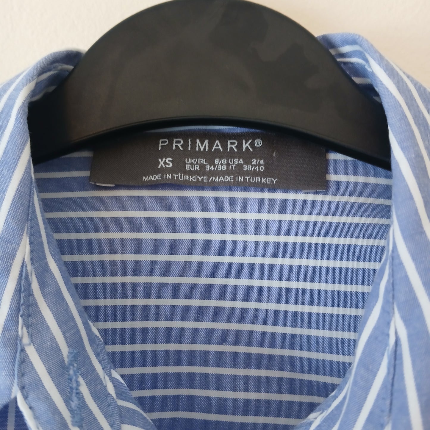 Primark Penneys Blue Cropped Shirt Size 6/8