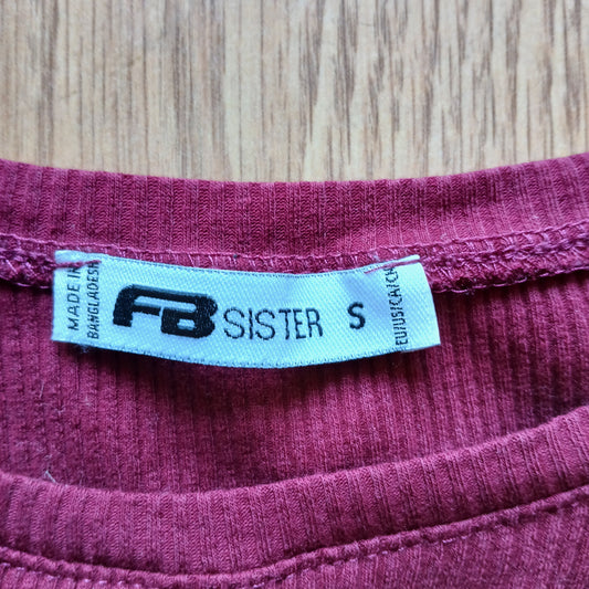 FB Sister Red Top Size S
