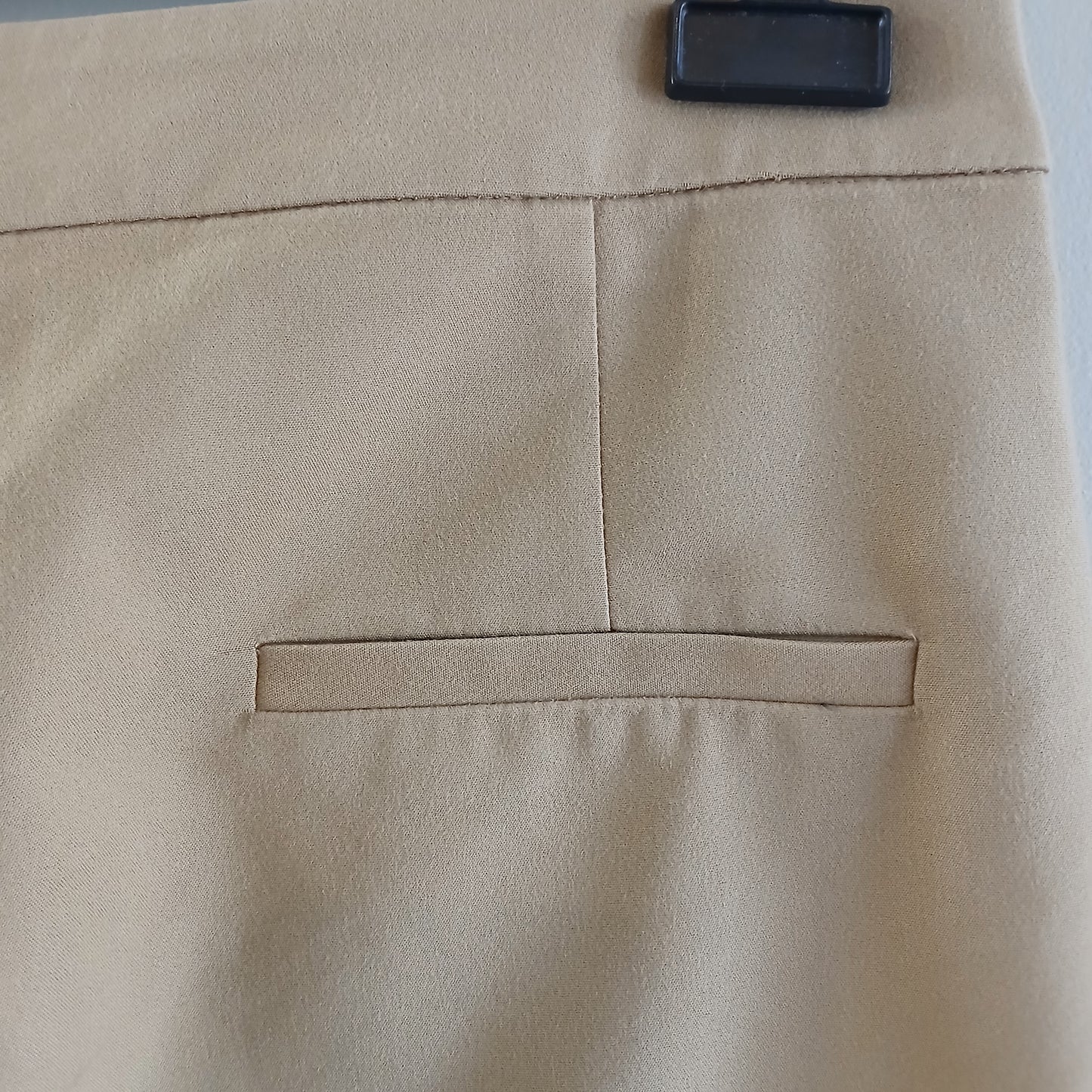 Mango Basics Tan Beige Trousers Size 8