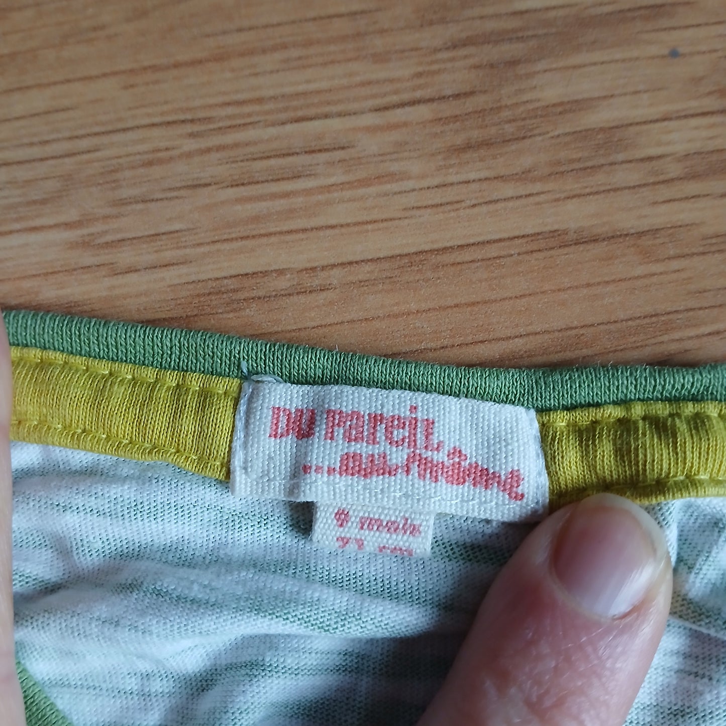 Du Pareil Au Meme Green T-Shirt Age 9 months