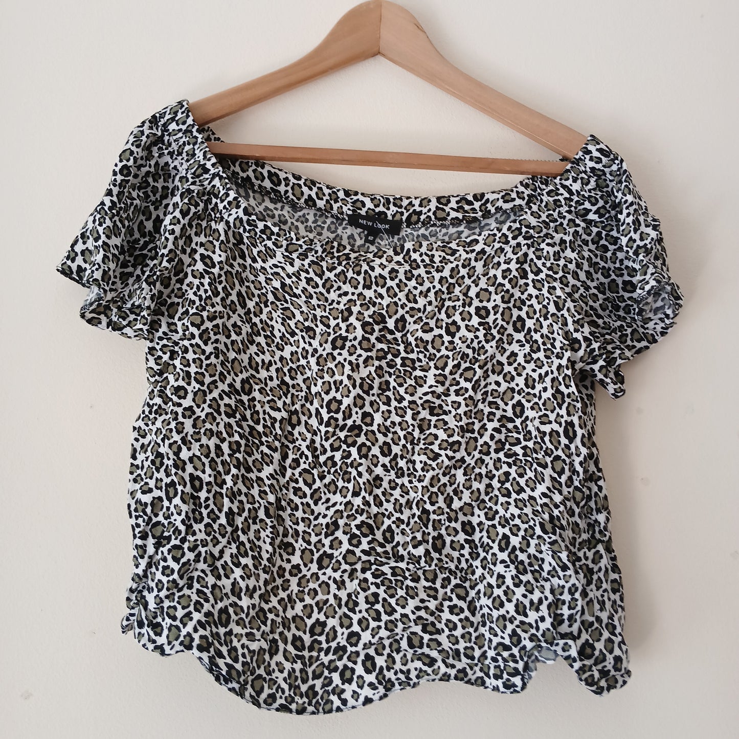 New Look Leopard Print Top Size 12