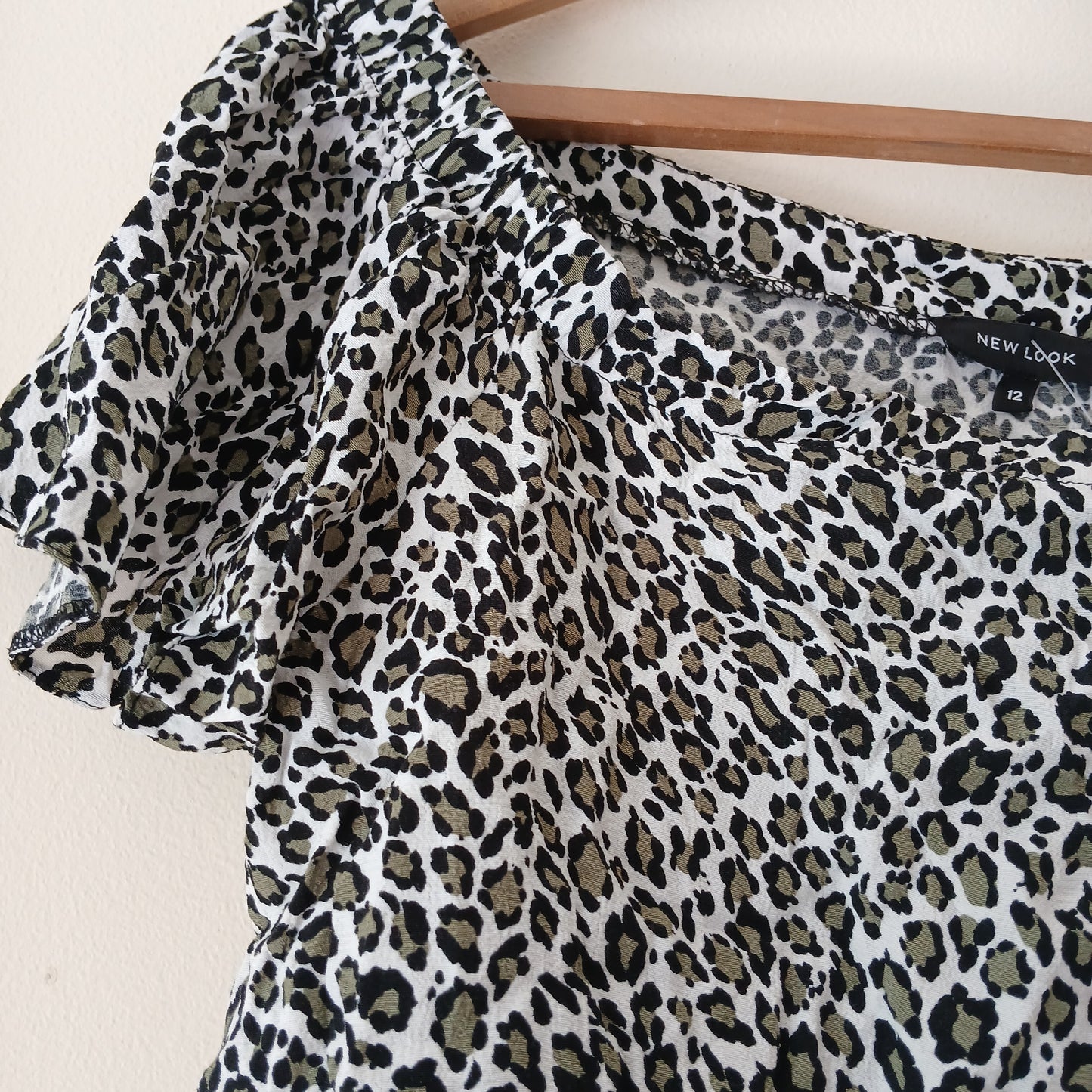 New Look Leopard Print Top Size 12