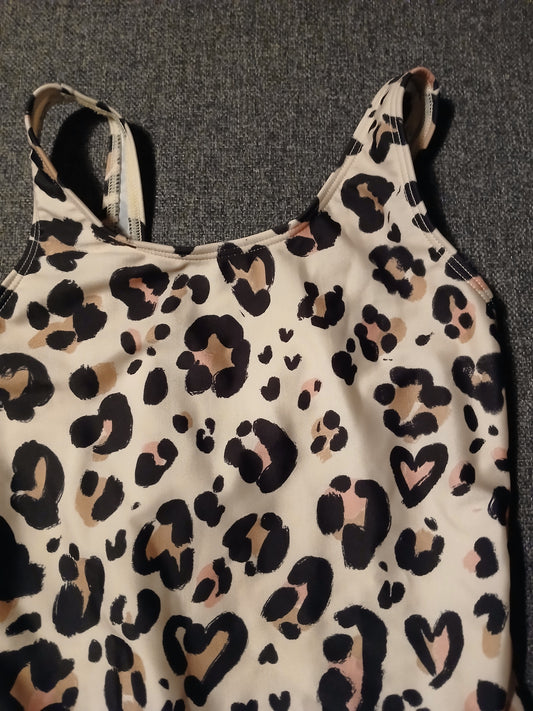 Brand New George Leopard Print Swimming Costume Age 8-9