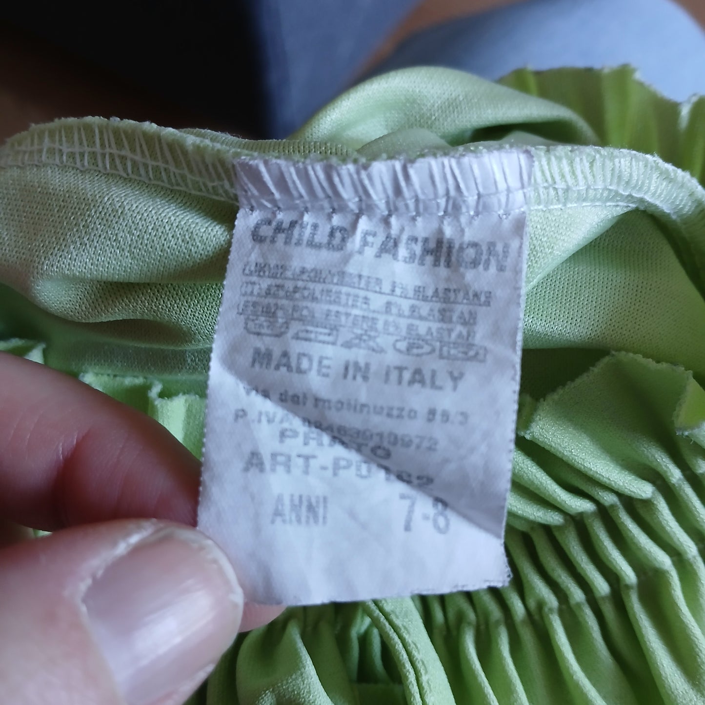 Lime Green Pleated Culottes Age 7-8