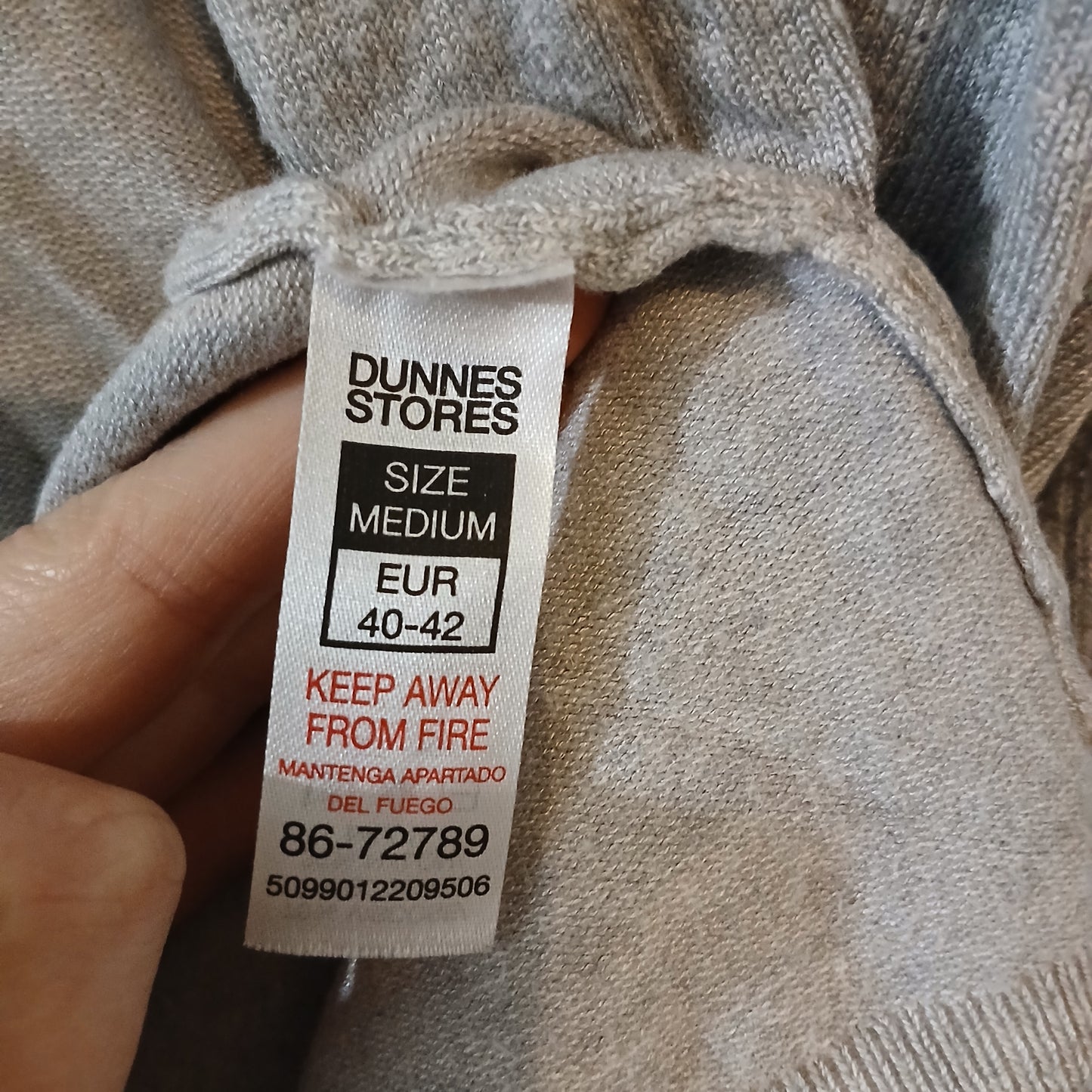 Dunnes Grey Cardigan Size Medium