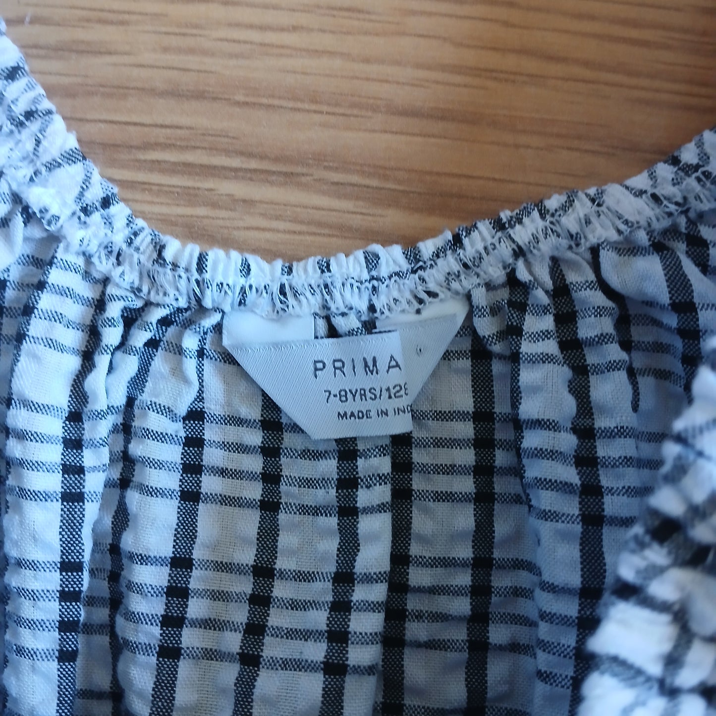 Primark Penneys Checked Dress Age 7-8