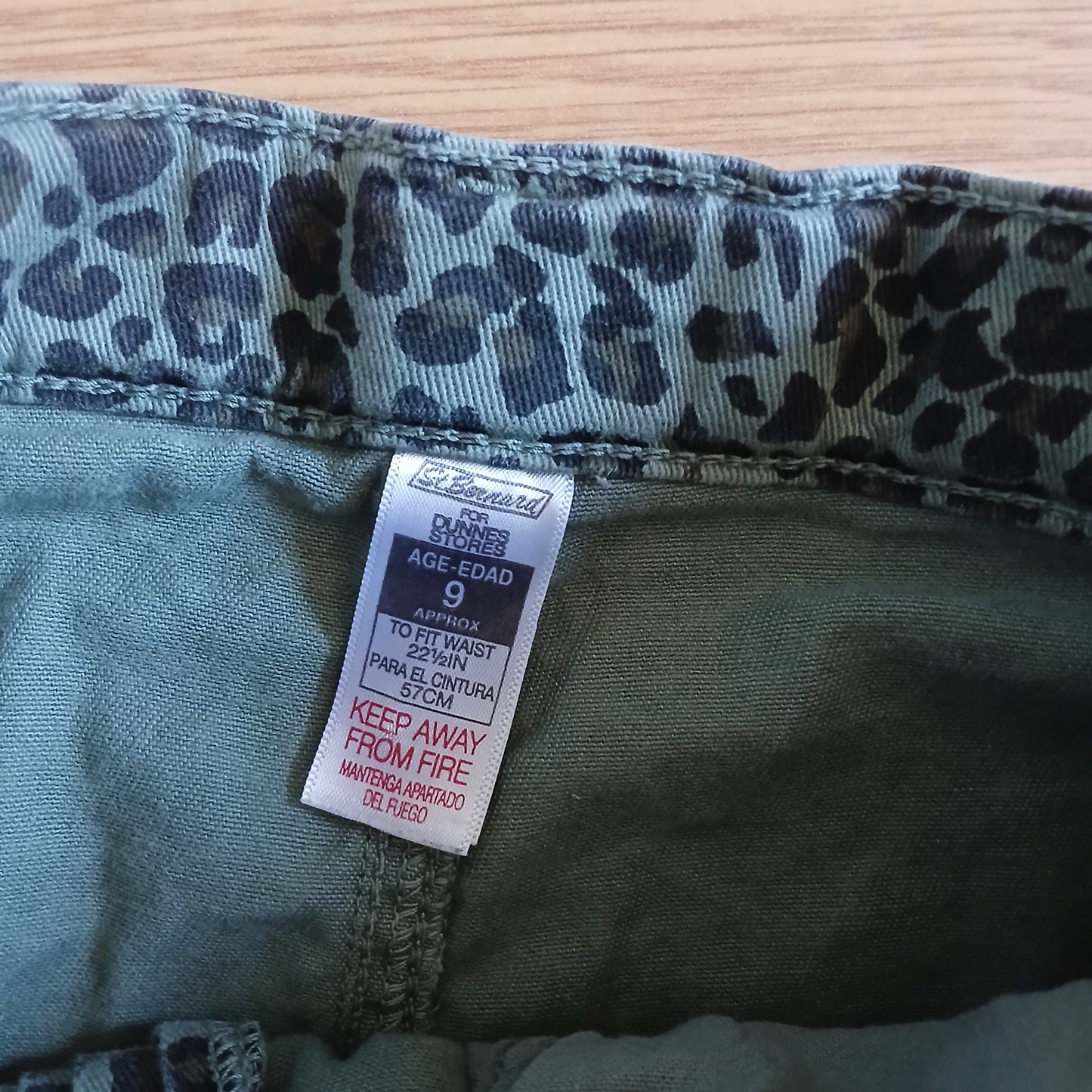 Dunnes Leopard Print Skirt Age 9