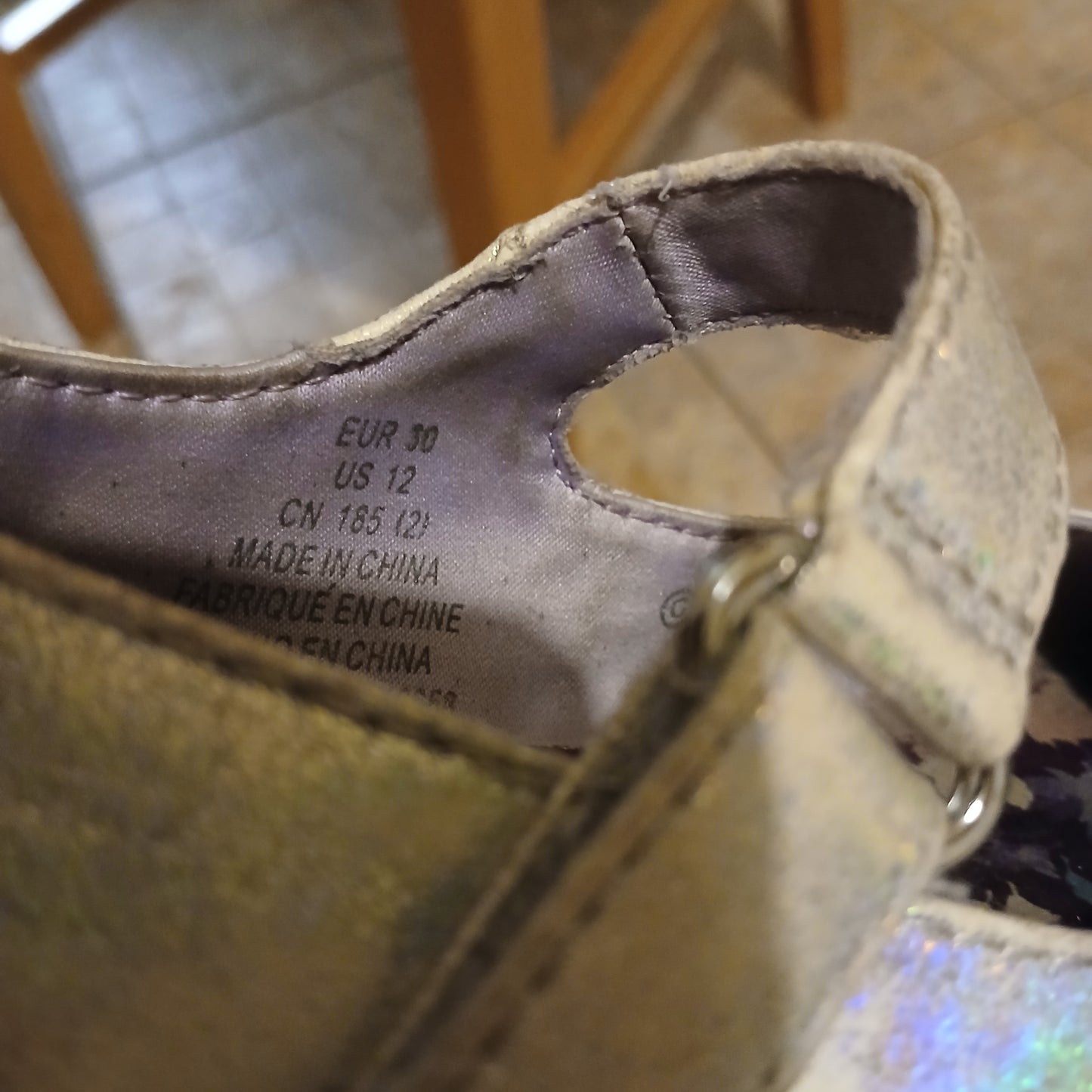 Frozen Silver Shoes Size 11