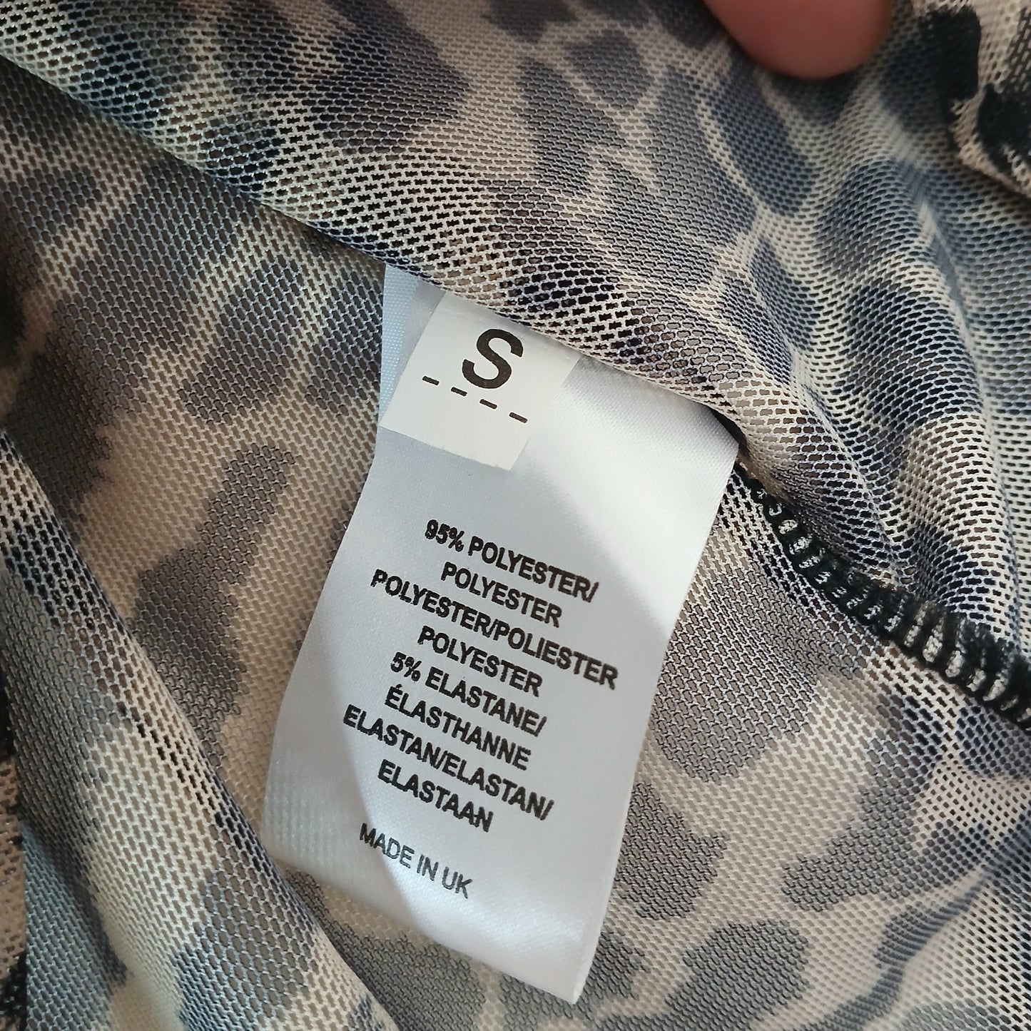 Ayanapa Animal Print Top Size Small