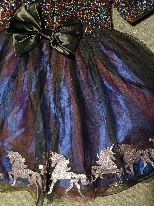 Zunie Unicorn Party Dress Age 7