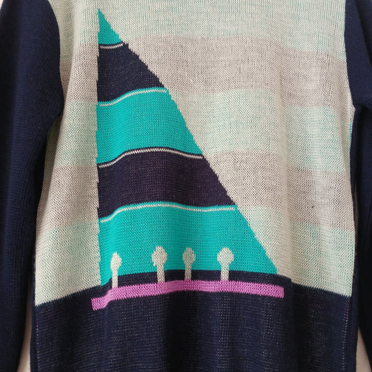 Fashion Fair Boat Thin Sweater Size Small