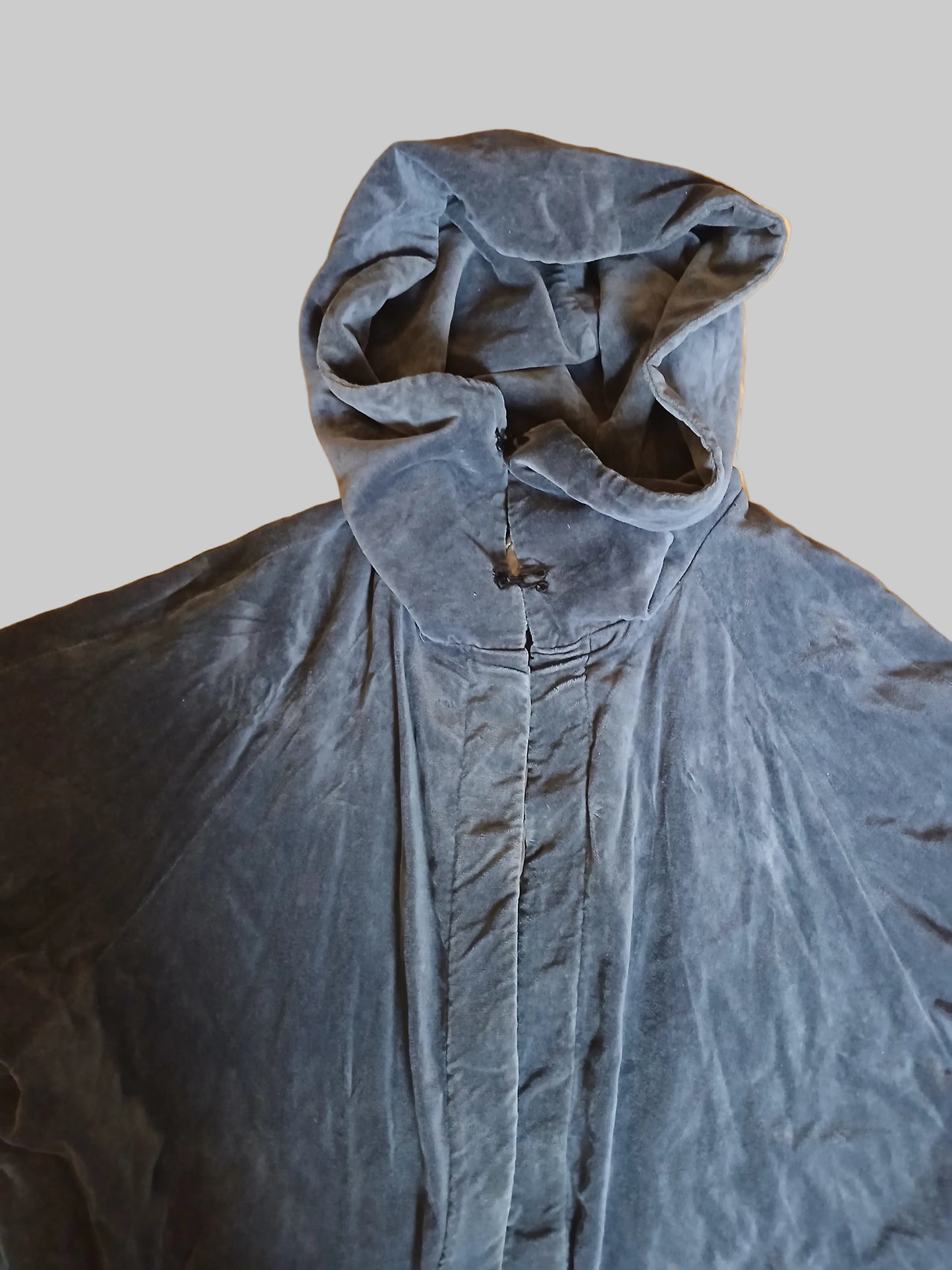 Vintage Chinatown by John Rocha Grey Velvet-Feel Opera Style Coat Size 14