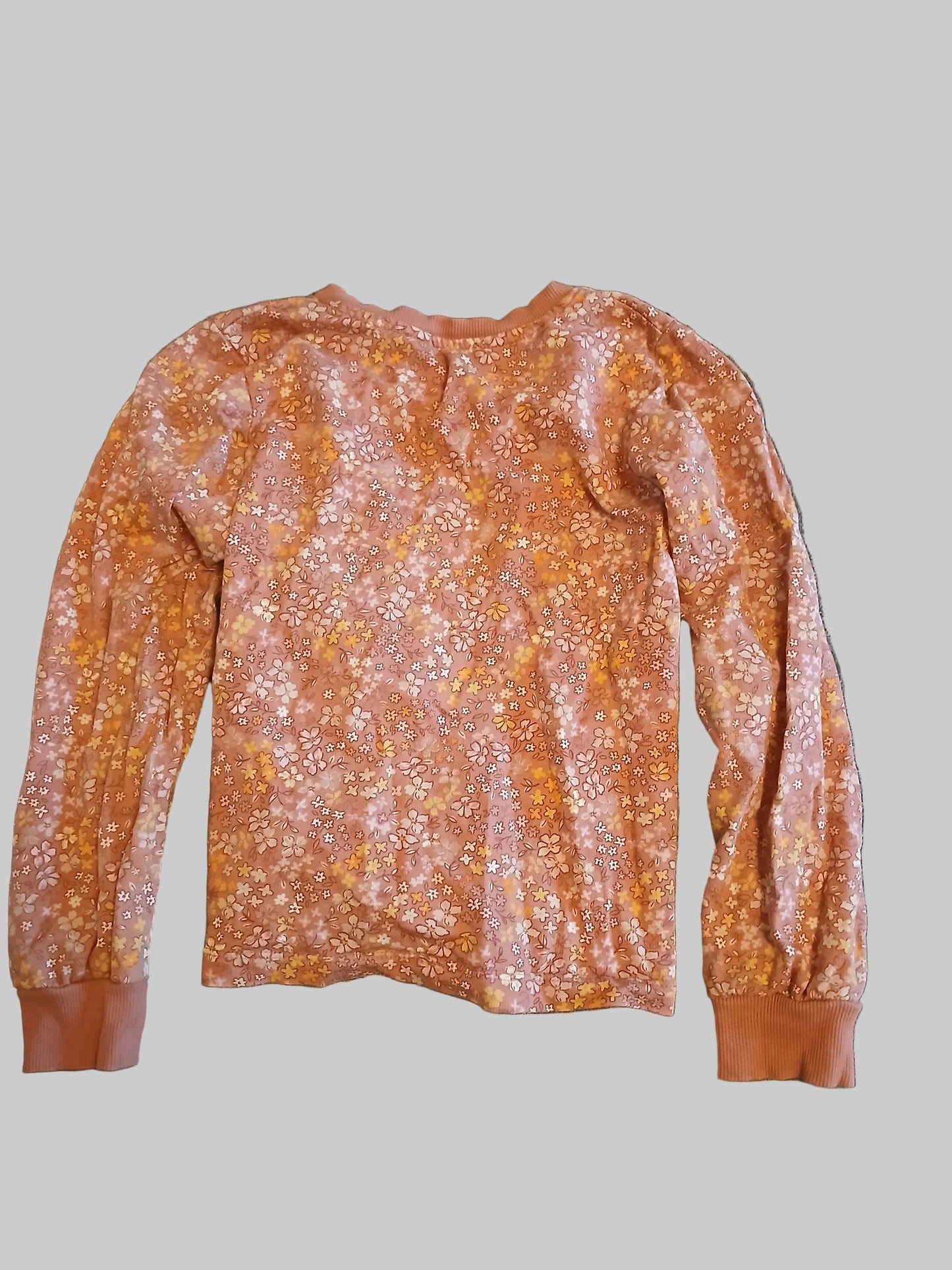 H&M Floral Lightweight Sweatshirt Age 6-8