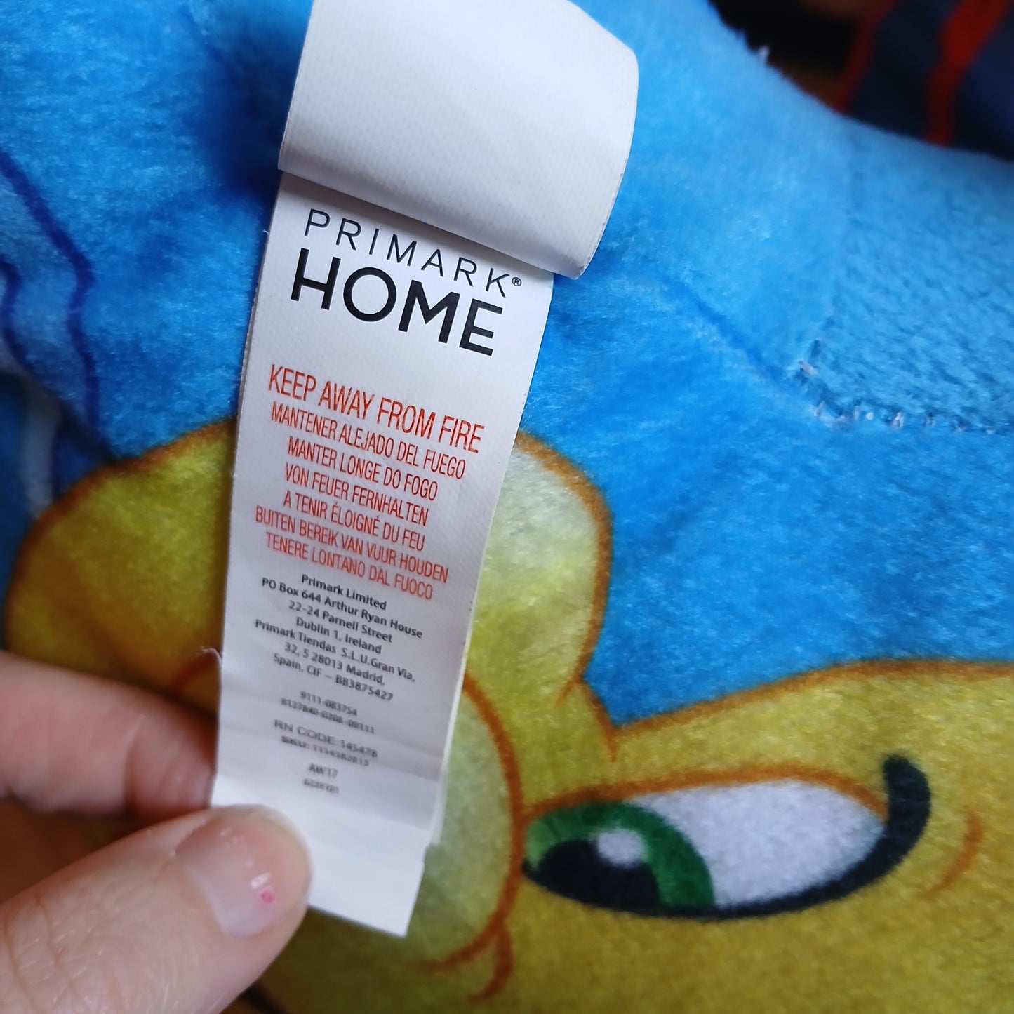 Primark/Penneys Disney Flounder Little Mermaid Cushion