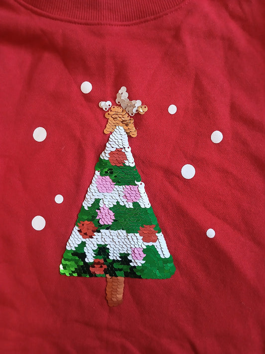 H&M Christmas Jumper/ Jumper Dress Age 4-5