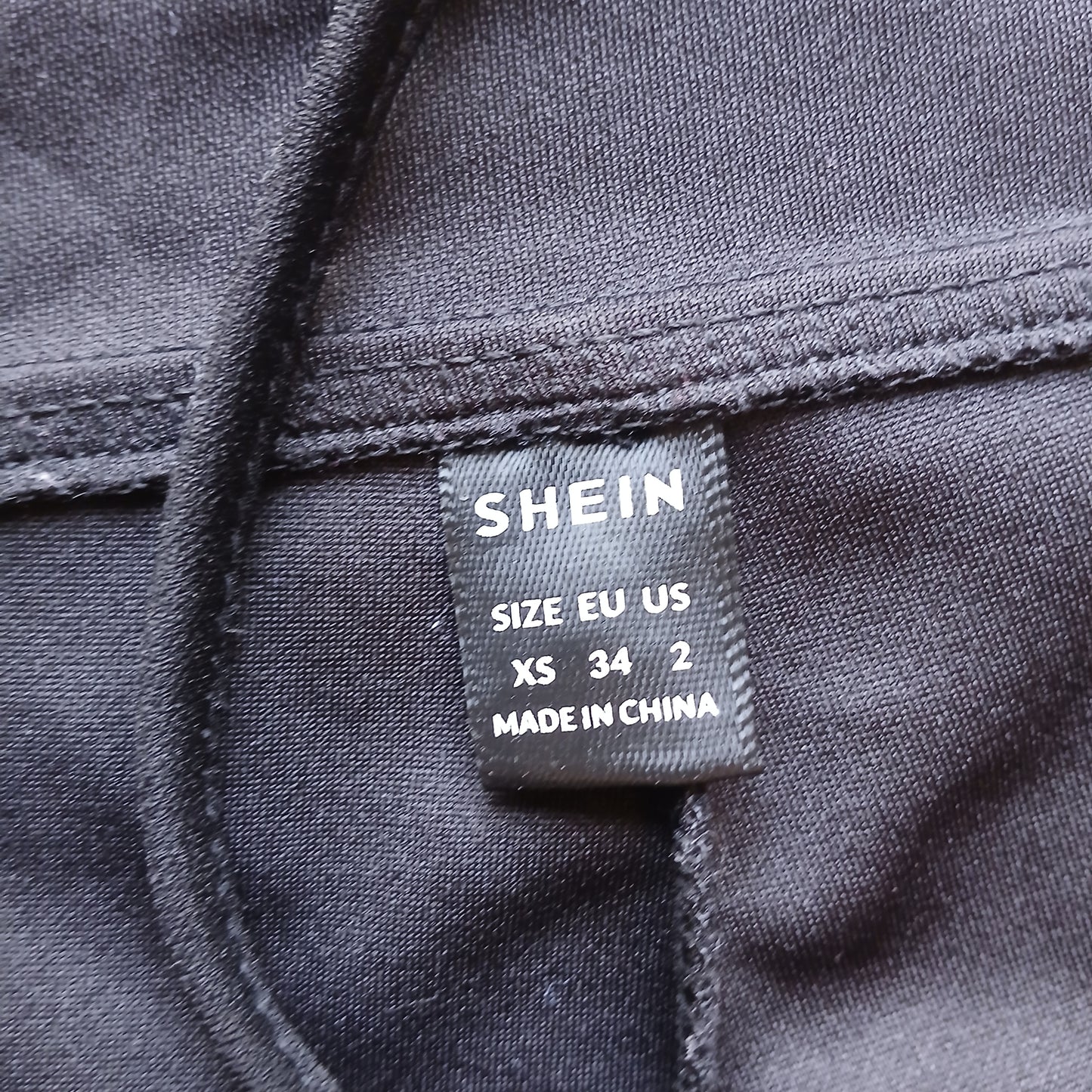 Shein Black Flares Trousers with Waist Tie Size 6