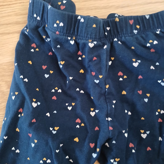 H&M Hearts Leggings Age 12-18 months