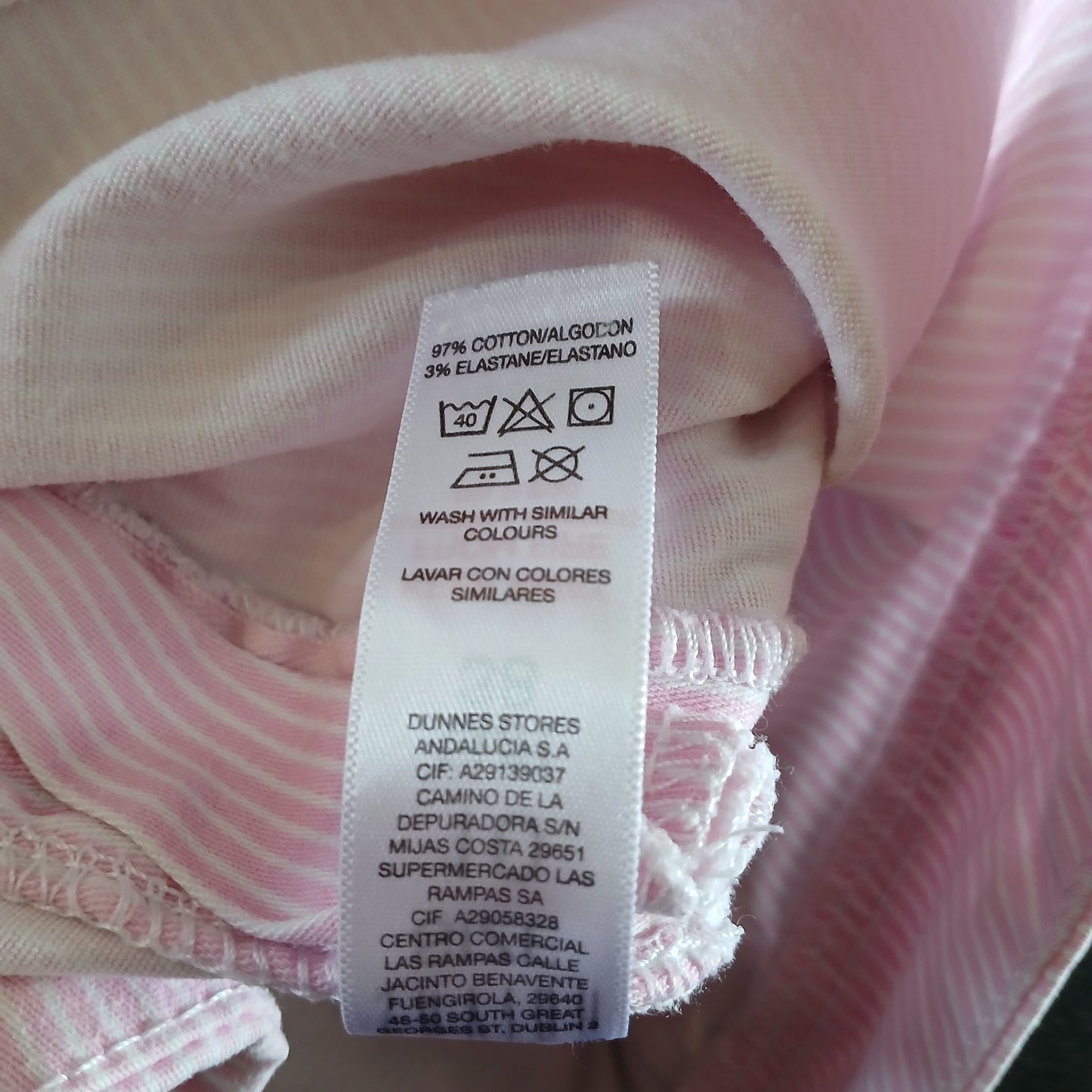 Savida Slim Fit Pink Pinstripe Trousers Size 10