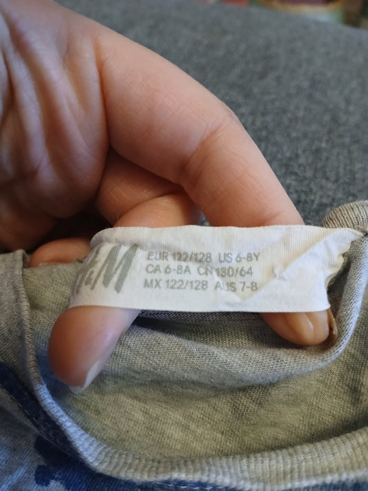 H&M Dinosaur T-Shirt Age 7-8