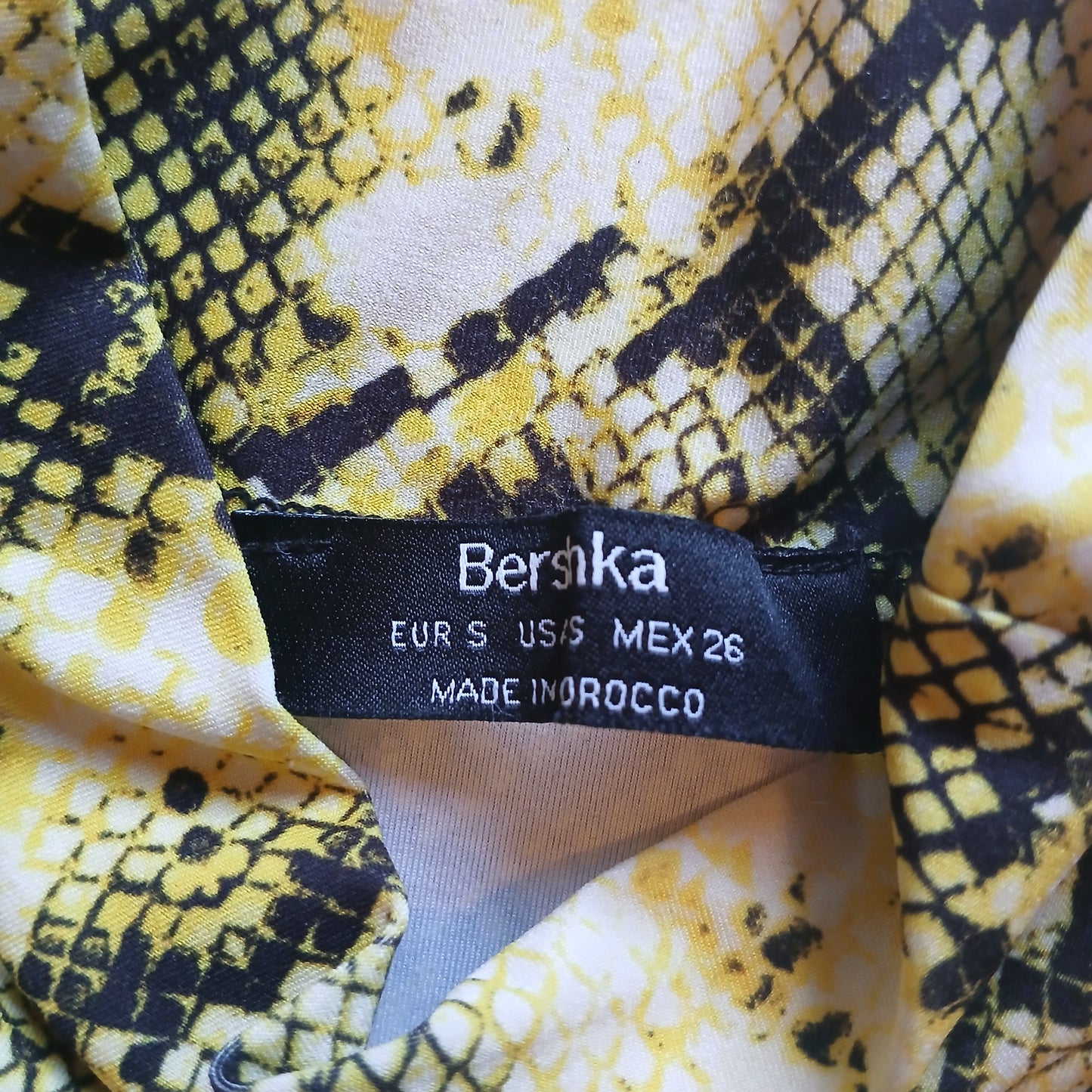 Bershka Snake Print Dress Size S
