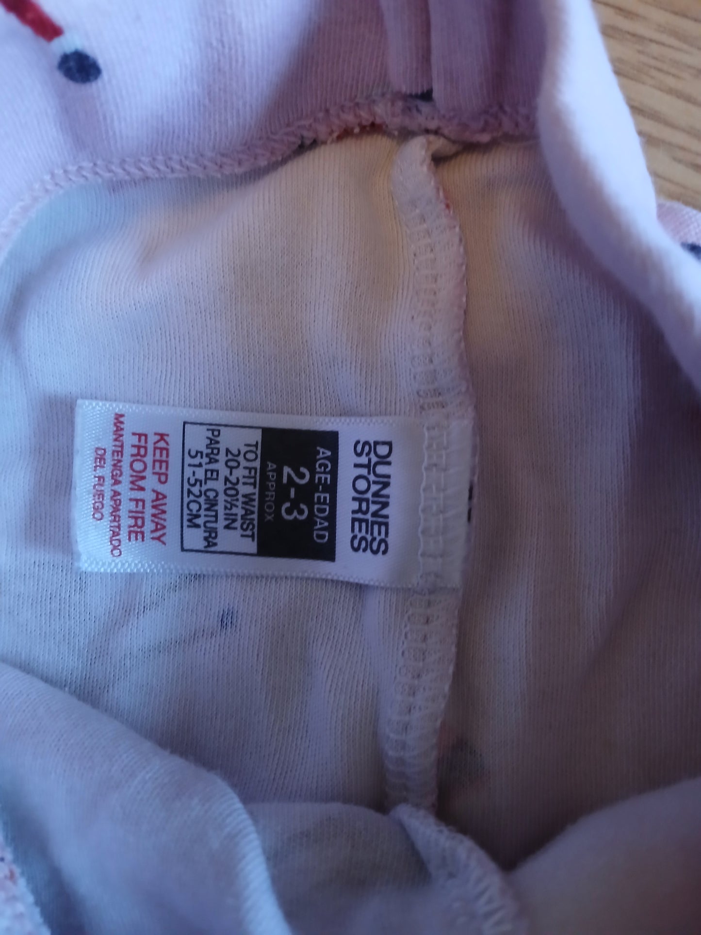 Dunnes Christmas Leggings/Pyjama Bottoms Age 2-3