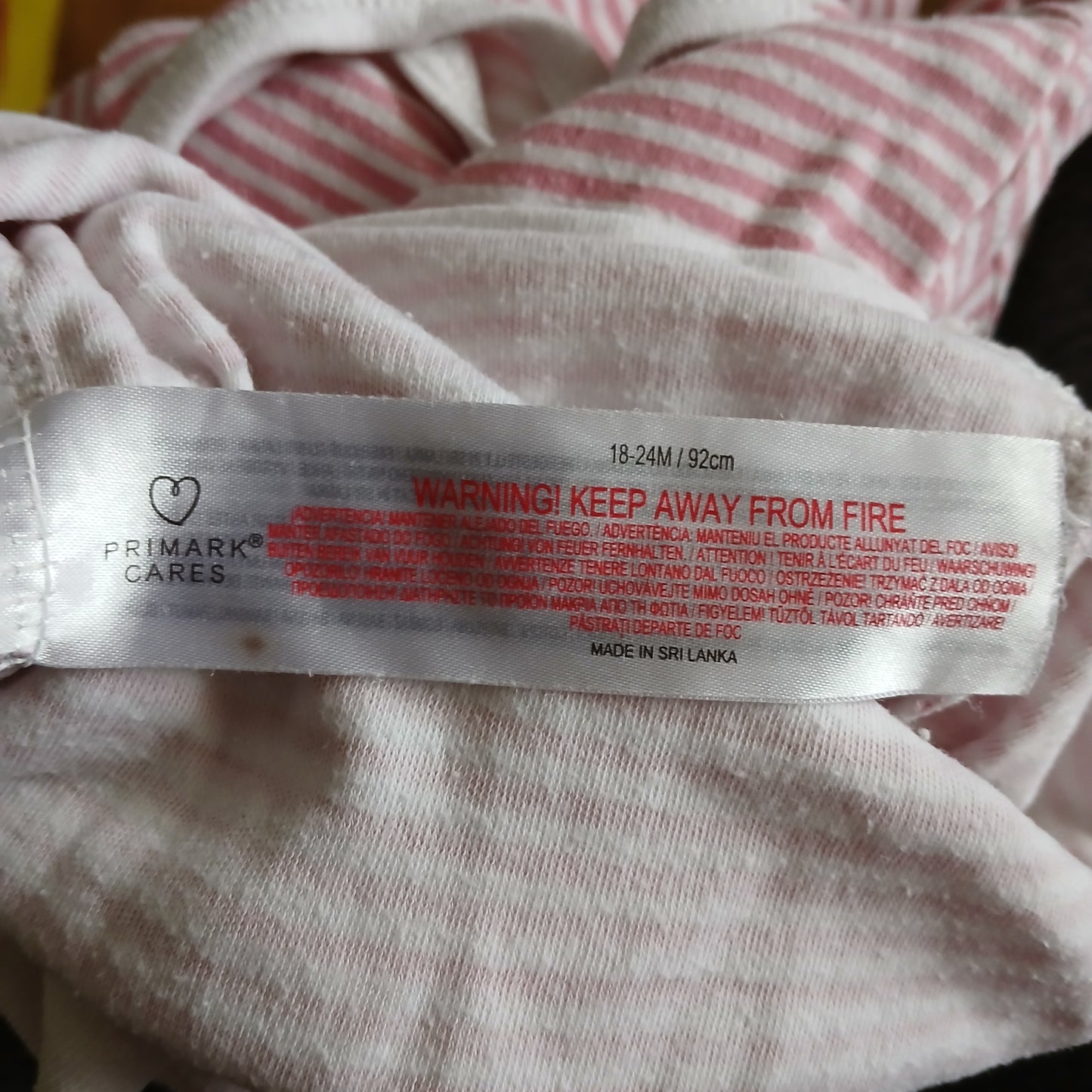 Primark Penneys Bodysuit Vest Age 18-24 months