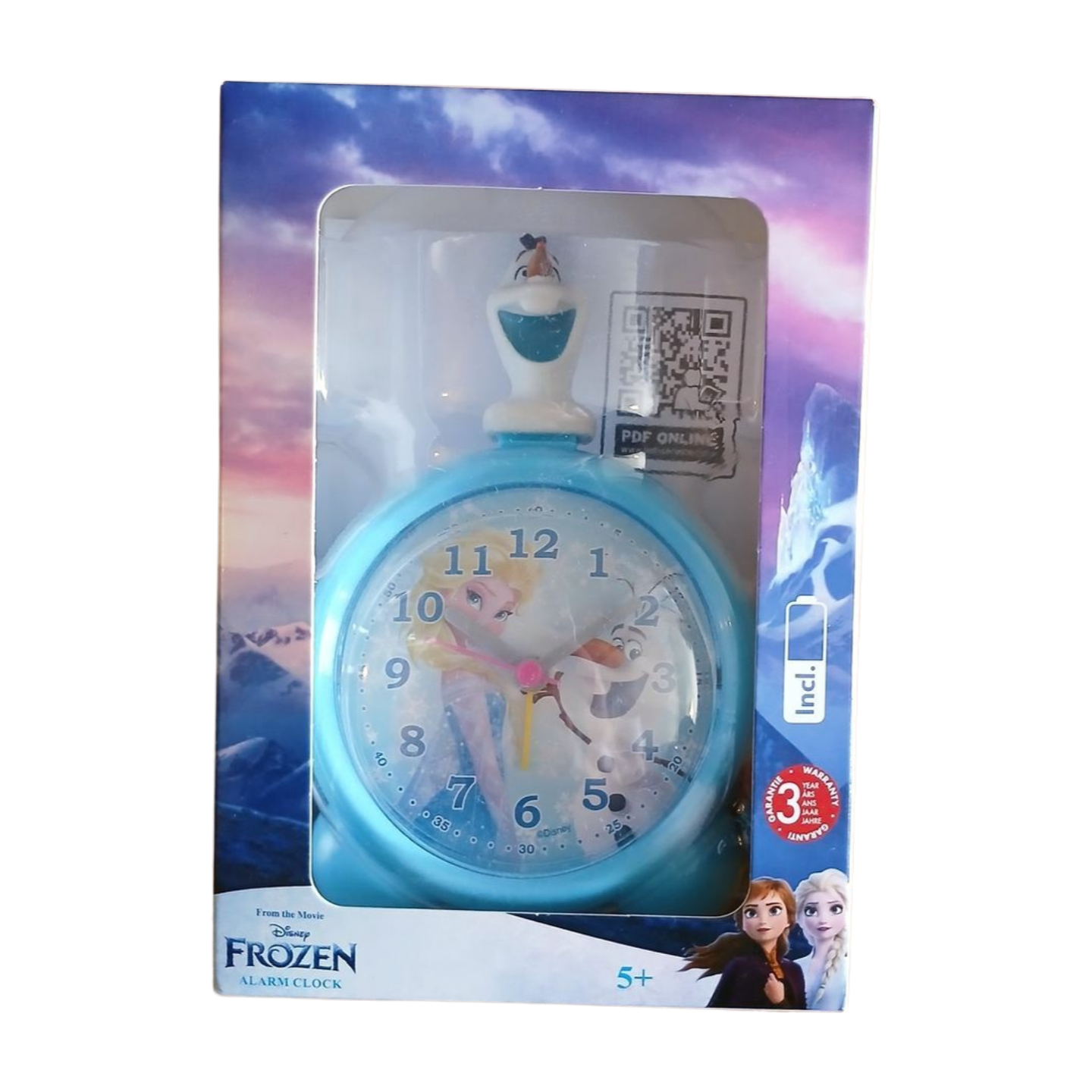Brand New In Box Frozen Olaf Alarm Clock