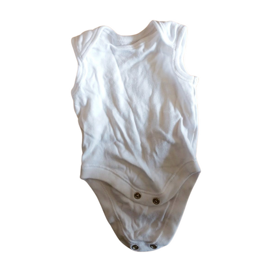 Penneys White Babygrow Vest Age 0-3 Months