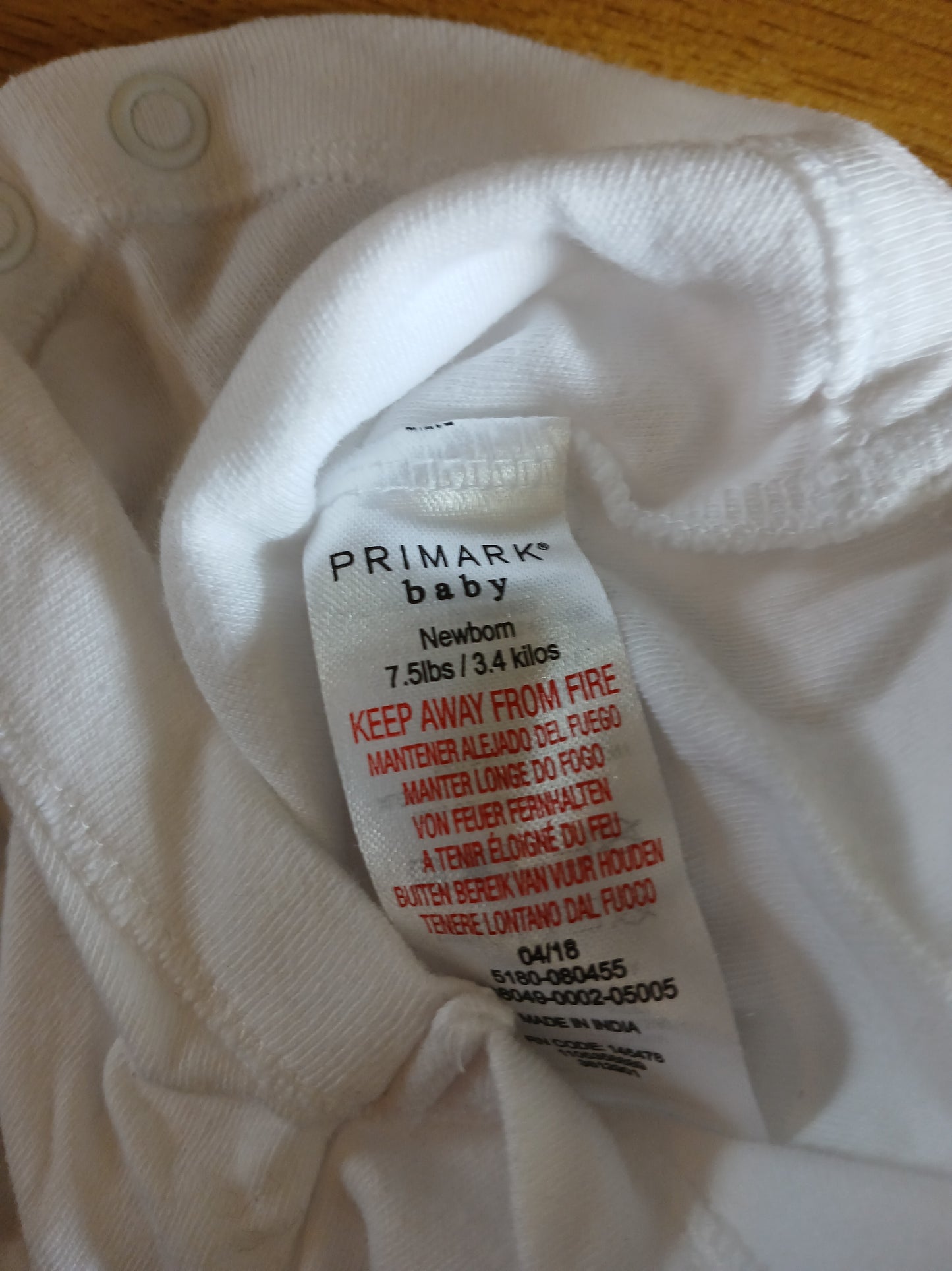 Penneys Babygrow Vest Age Newborn