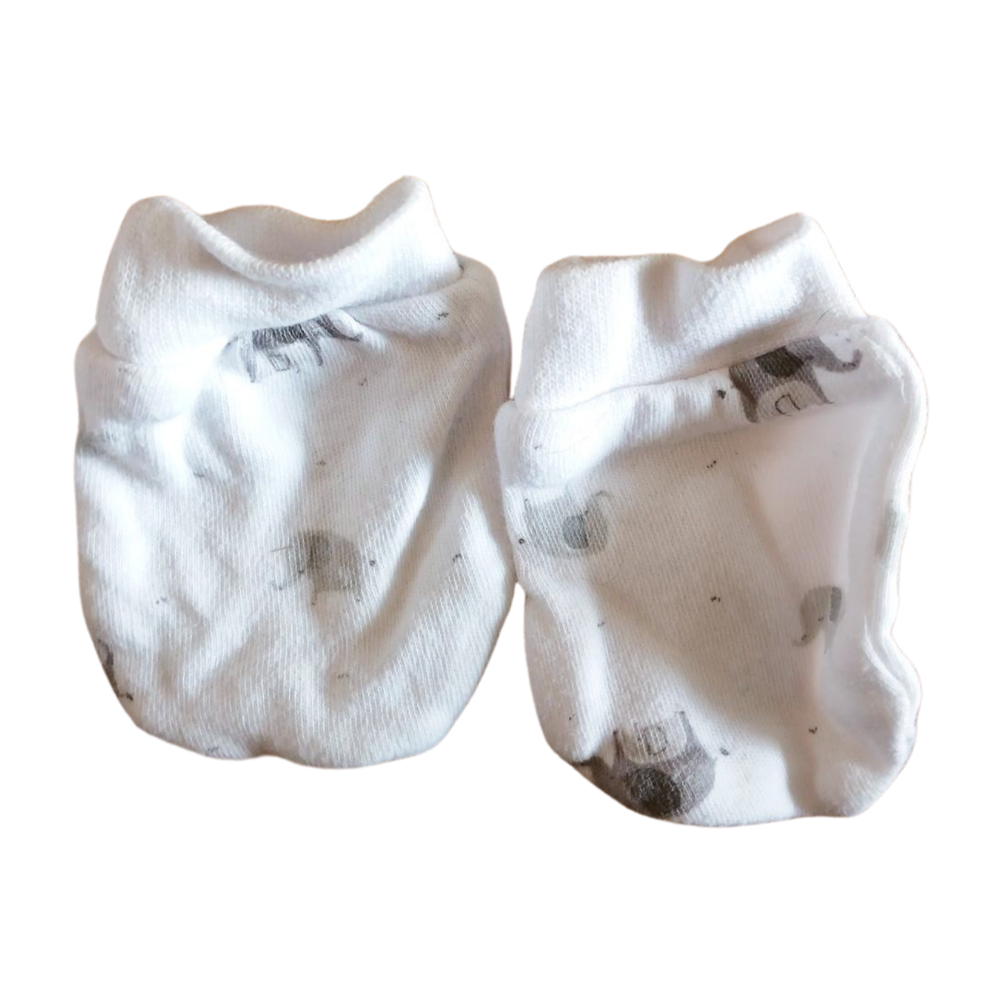 One Patterned Pair Baby Mittens Newborn