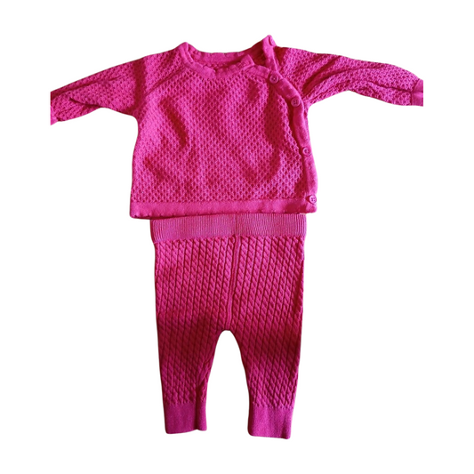 Dunnes Matching Red Top and Leggings Age Newborn