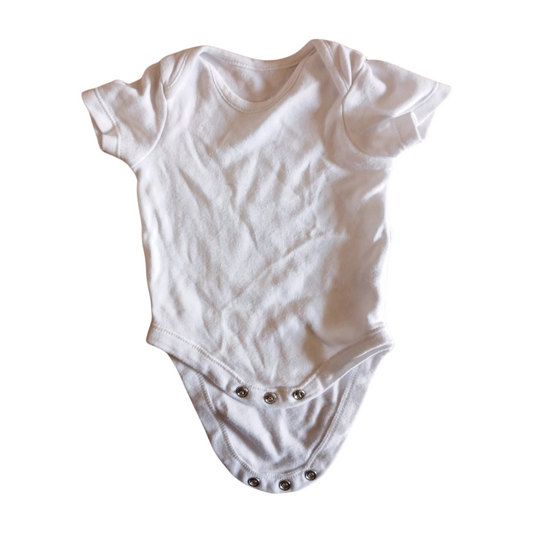 Dunnes White Babygrow Vest Age Newborn