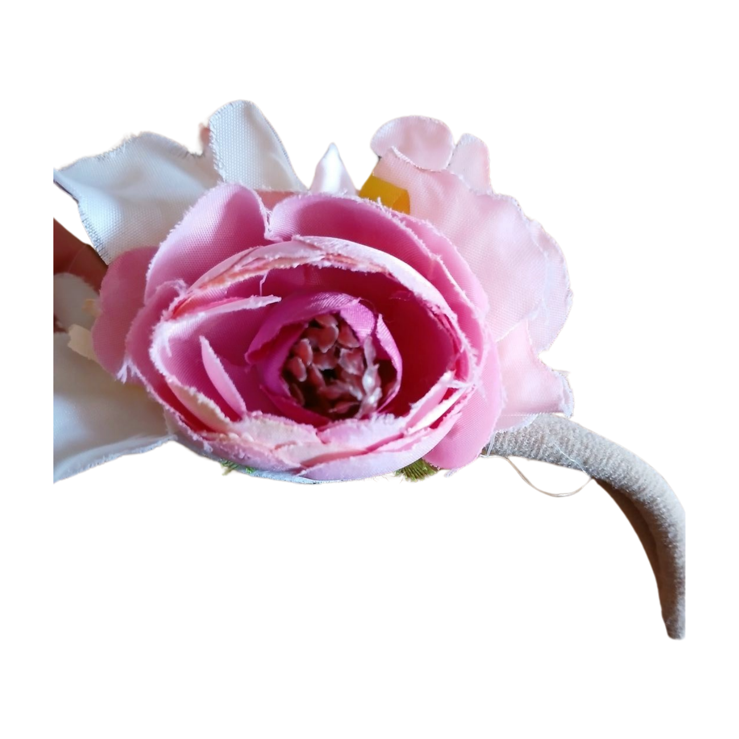 Baby Flower Headband Age 0-3 Months Approximately