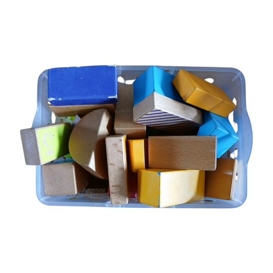 Basket Selection of Wooden Blocks