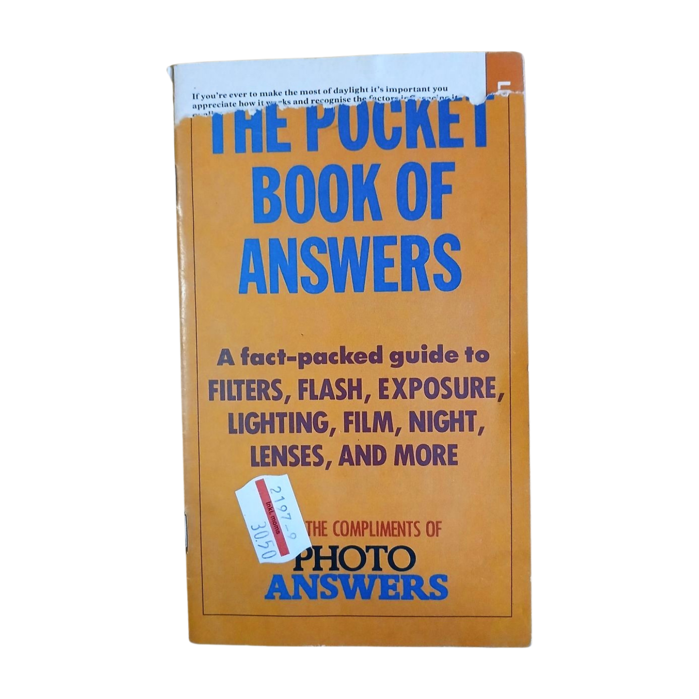 The Pocket Book Of Answers -Photography