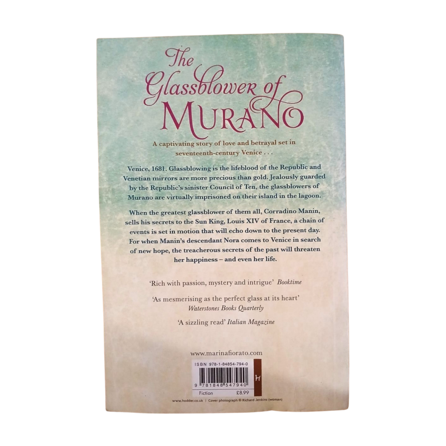 The Glassblower of Murano by Marina Fiorato