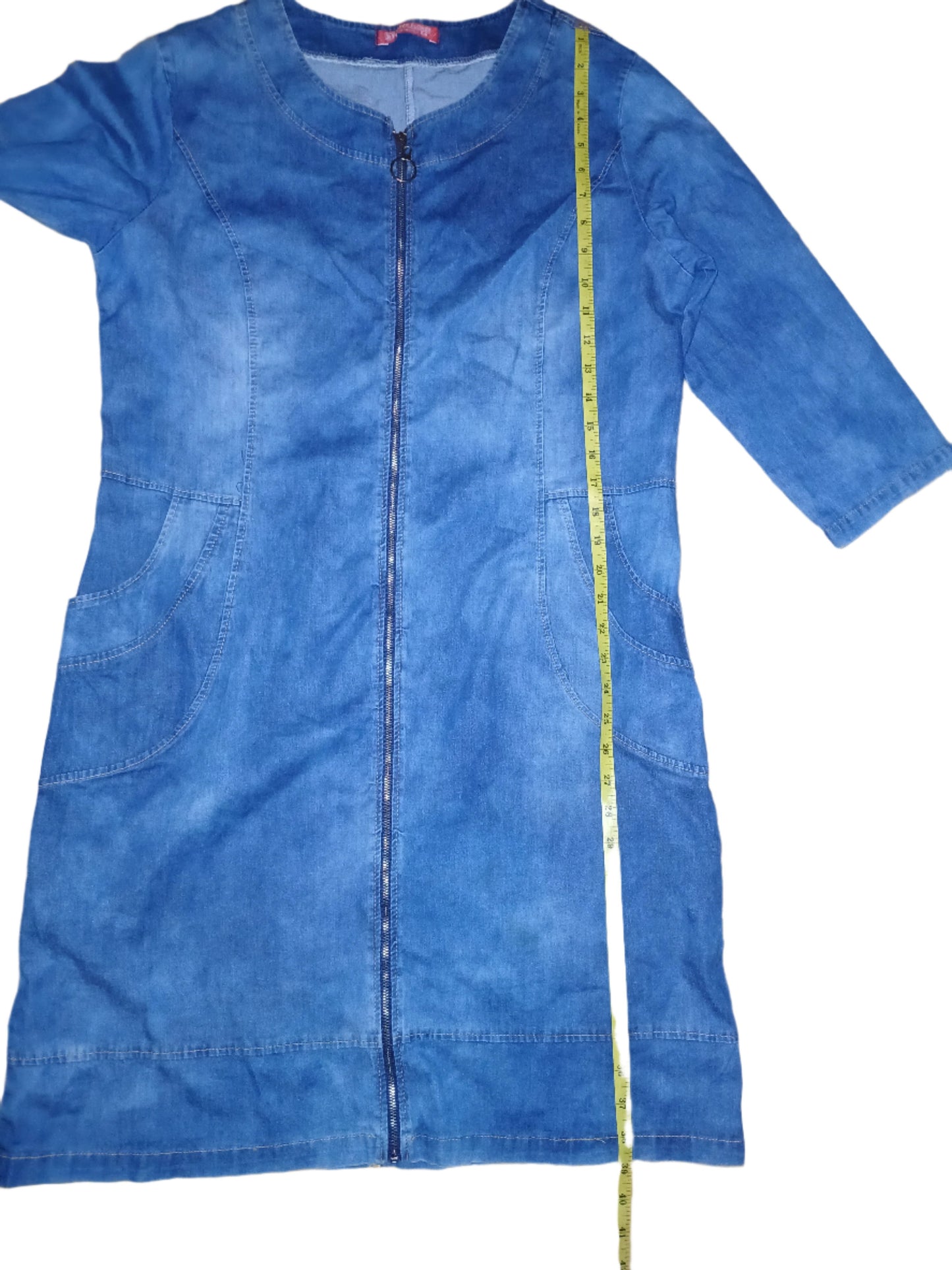 River Flower Collection Denim Dress Size L/XL