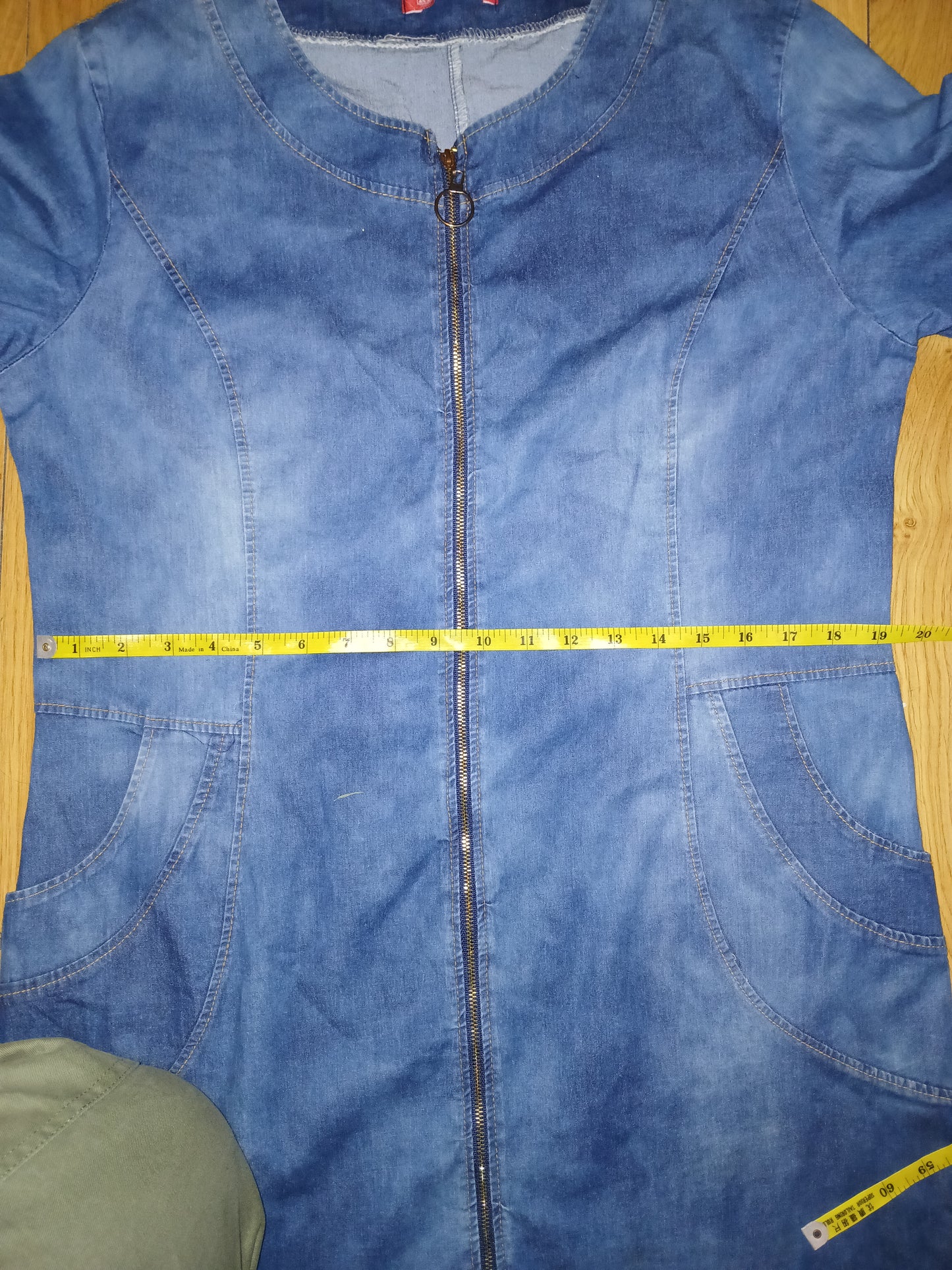 River Flower Collection Denim Dress Size L/XL