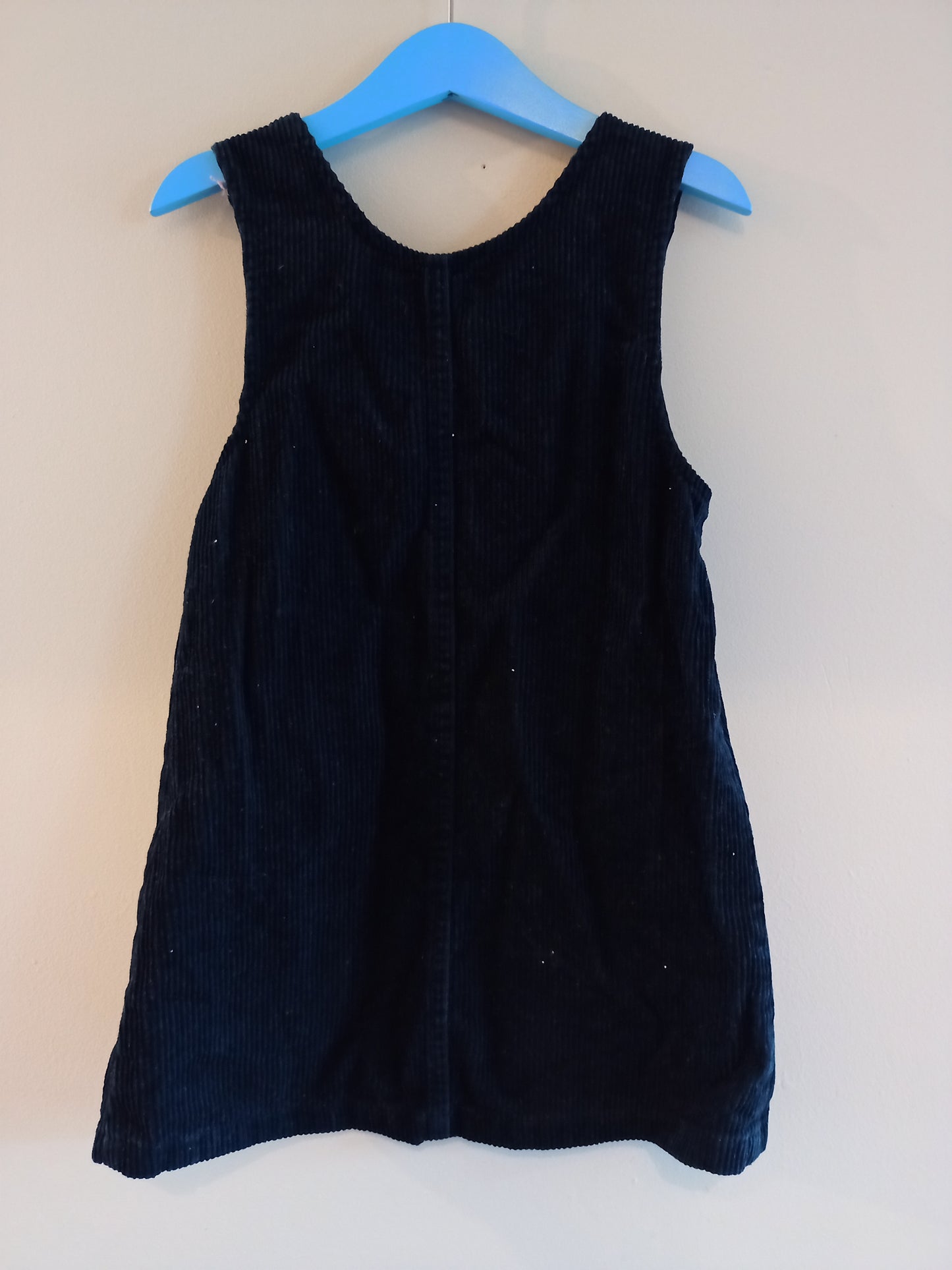 Dunnes Black Corduroy Pinafore Dress Age 6