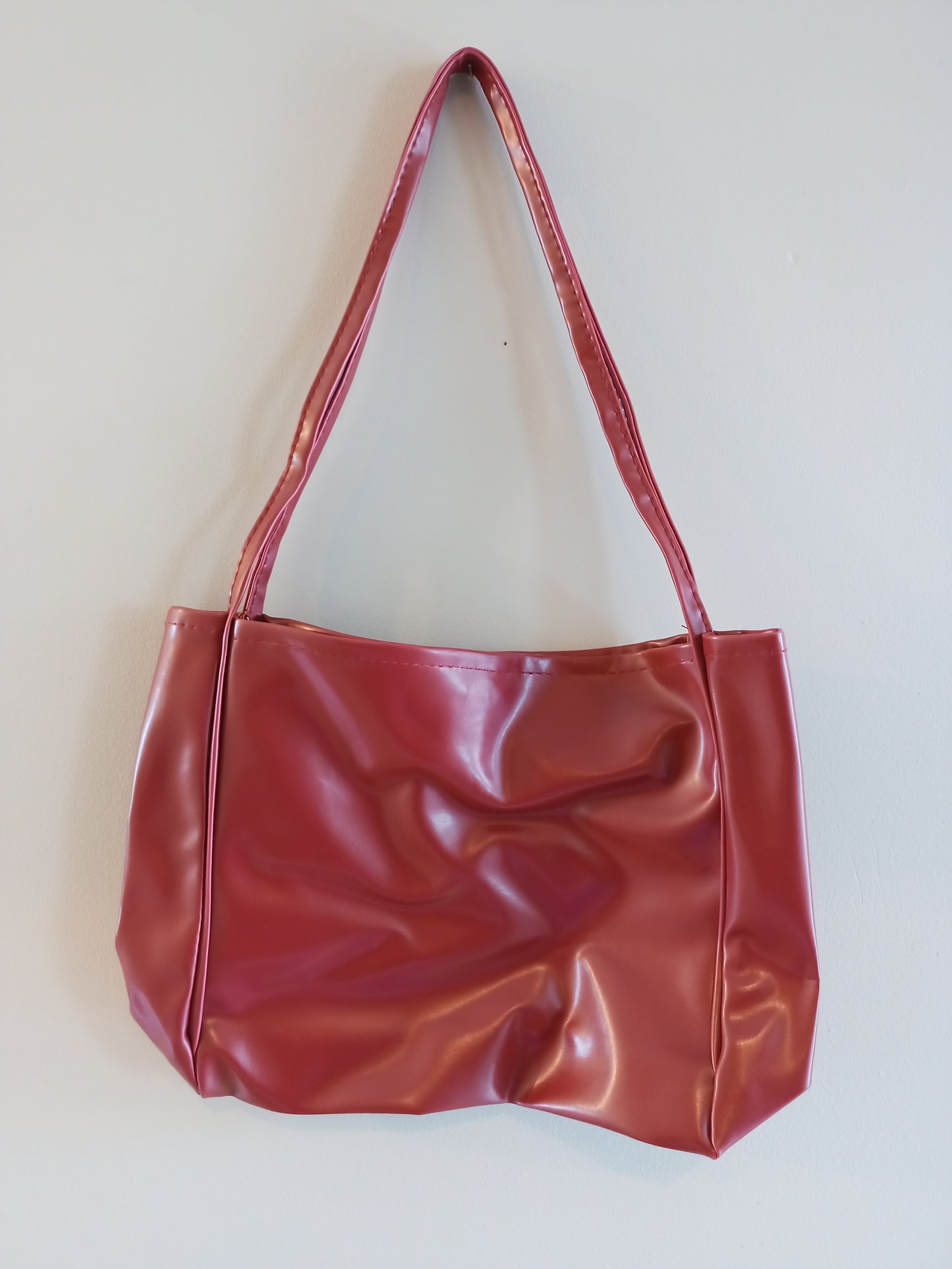 Red Shiny Handbag