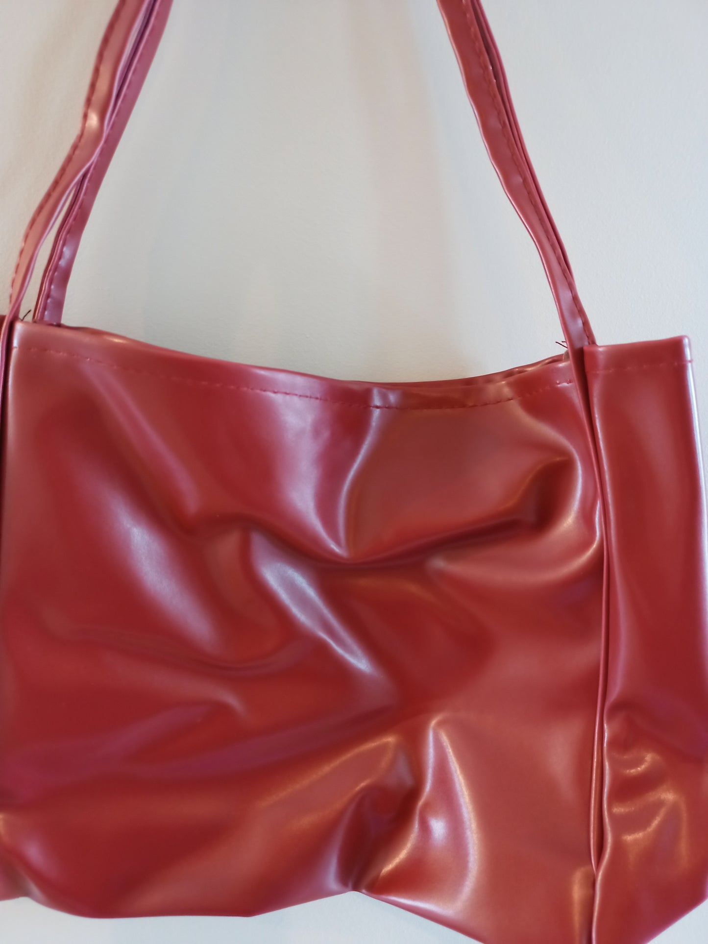 Red Shiny Handbag