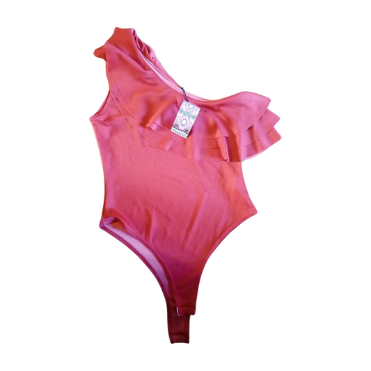 Boohoo Brand New With Tags Ruffle Asymmetric Top Size 6