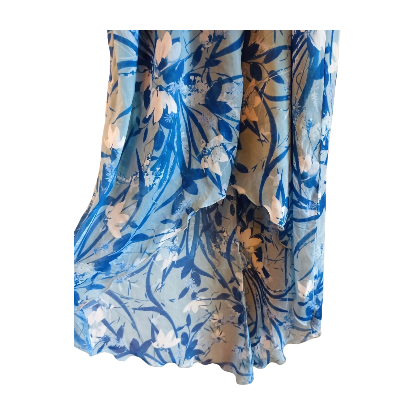 Kate and Lily Blue Floral Summer Dress Size 12