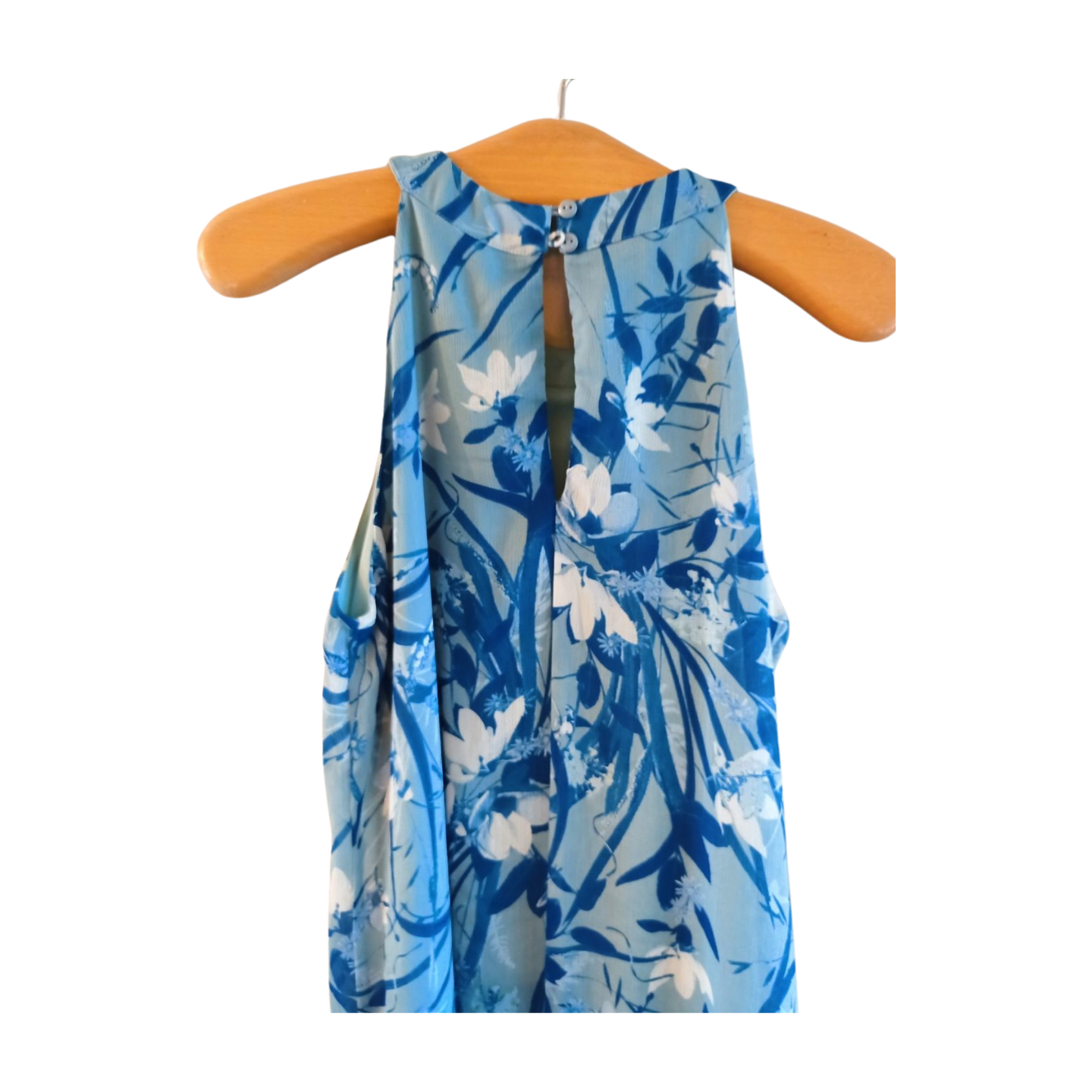 Kate and Lily Blue Floral Summer Dress Size 12