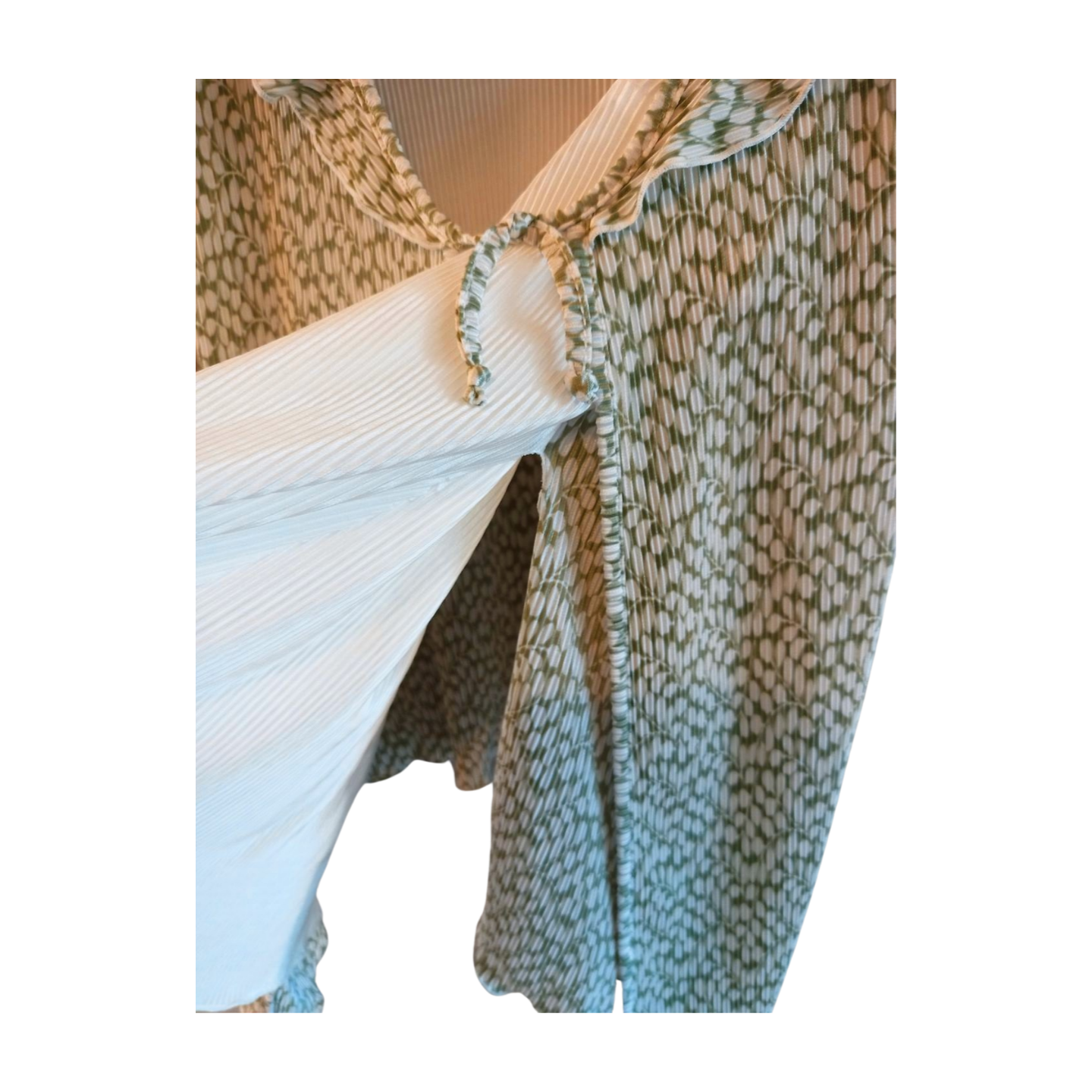 Bon Marche Green and White Blouse Size 22