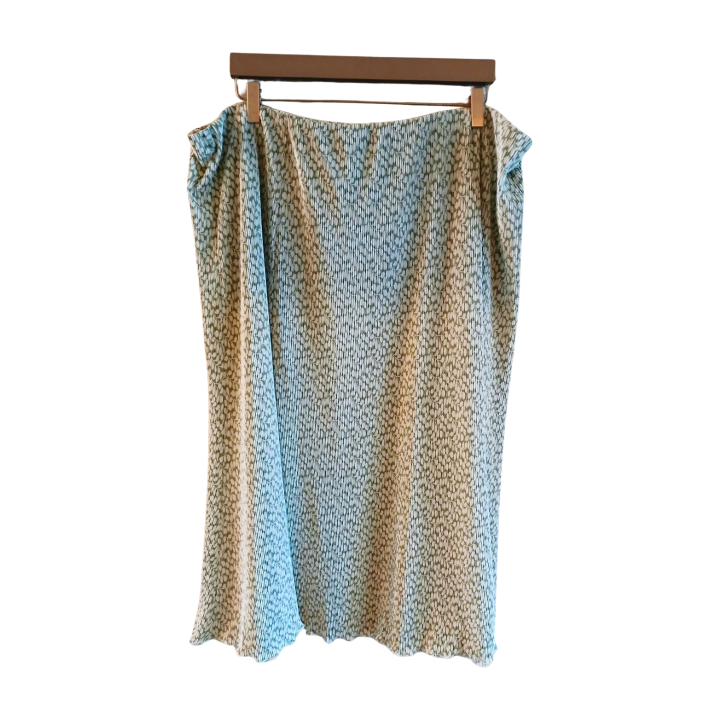 Bon Marche Green and White Skirt Size 22