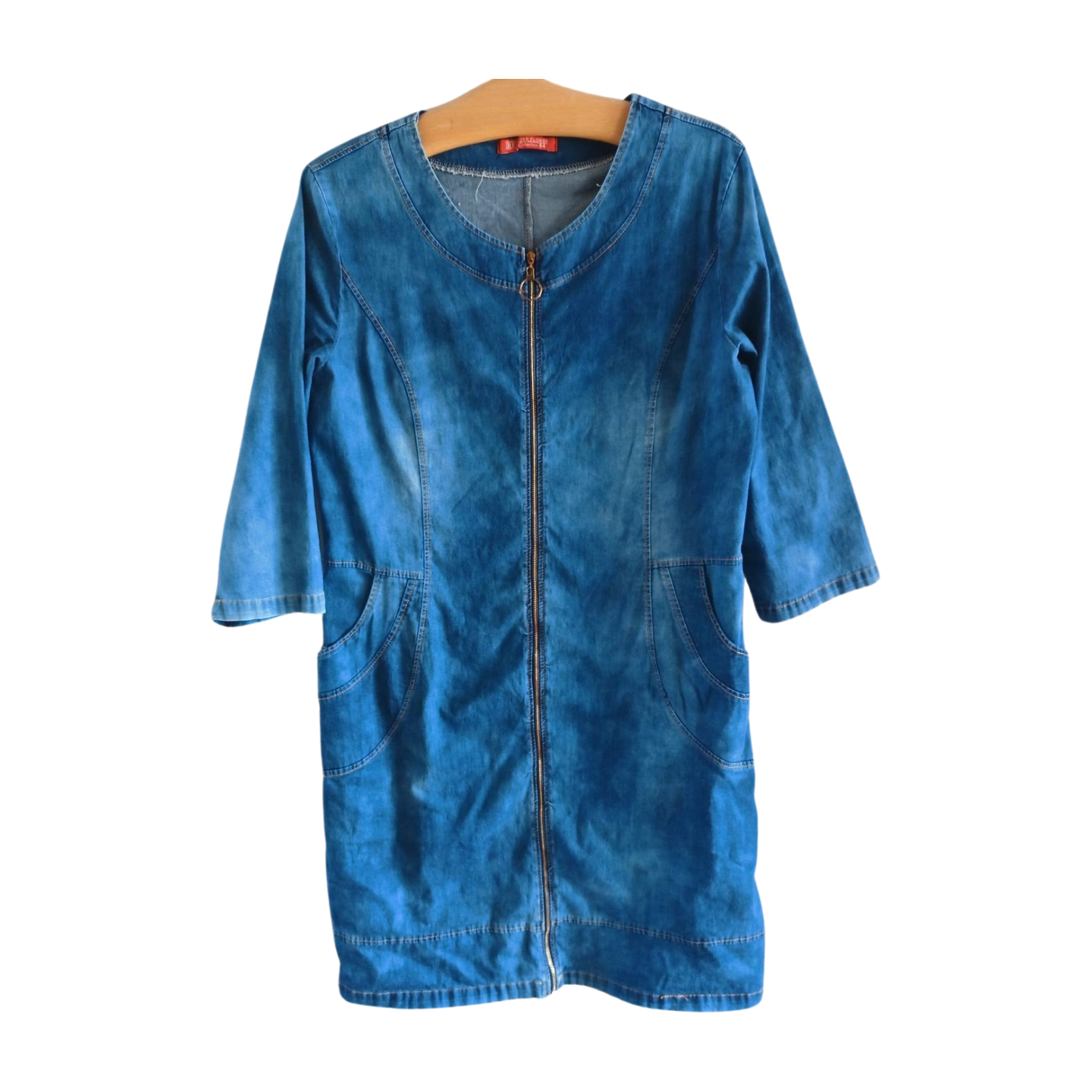 River Flower Collection Denim Dress Size L/XL