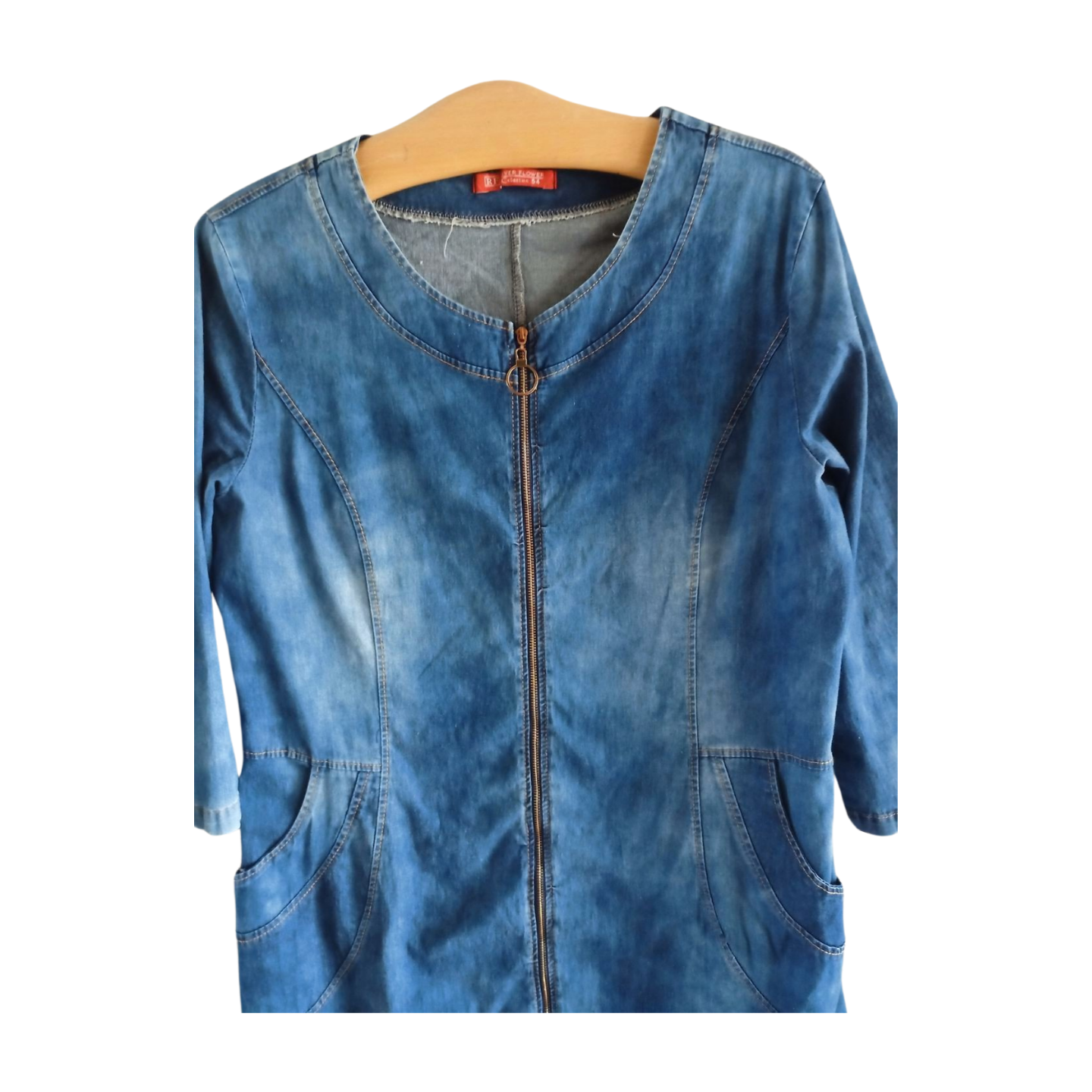 River Flower Collection Denim Dress Size L/XL